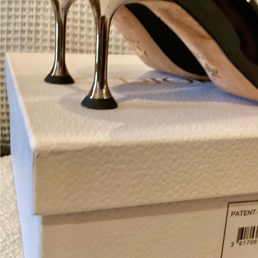 Dior LE PARISIENNE DIOR PATENT BLACK/SILVER HEELS SIZE 41 Size US 10 / IT 40 - 10 Thumbnail