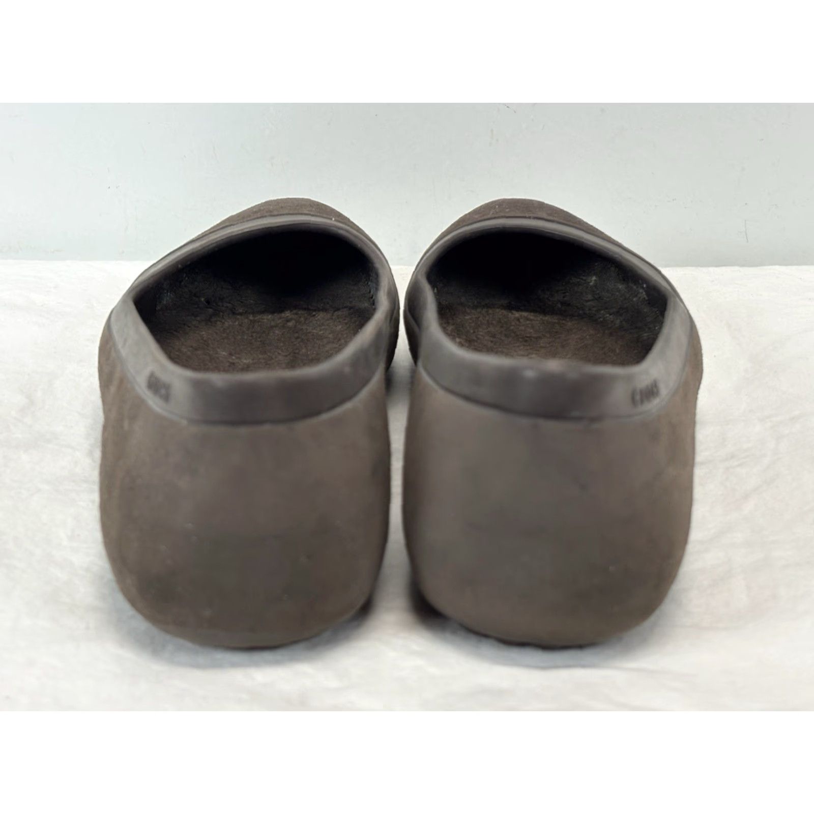 Crocs Crocs Ballet Flats Women's 7 Mammoth Brown Rubber Faux Fur Lined Slip On Flat Shoes Shoes Size US 7 / IT 37 - 4 Thumbnail