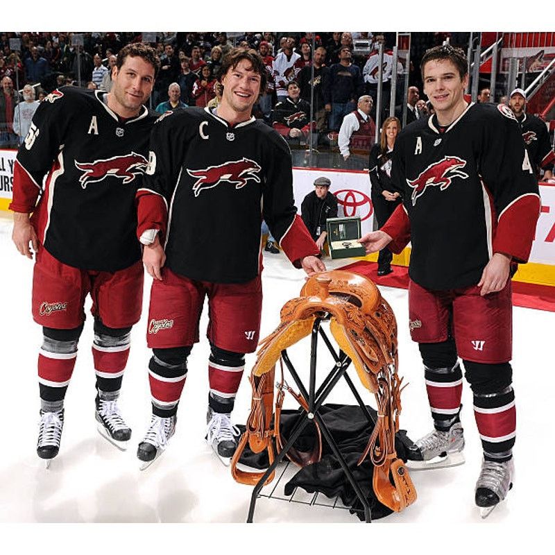 NHL × Reebok Arizona Coyotes 2000s Rbk jersey Leap M 3rd Alt Phoenix vtg Size US M / EU 48-50 / 2 - 4 Thumbnail