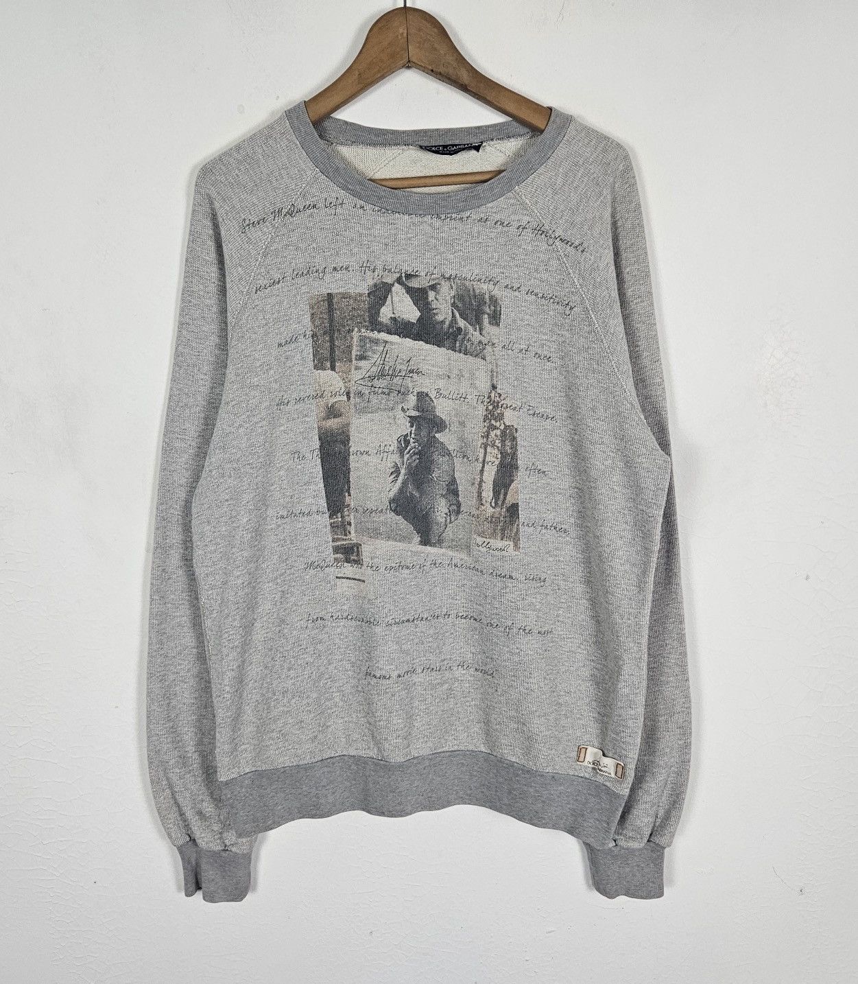 Dolce & Gabbana Dolce & Gabbana Steve Mcqueen sweatshirt Size US M / EU 48-50 / 2 - 2 Thumbnail