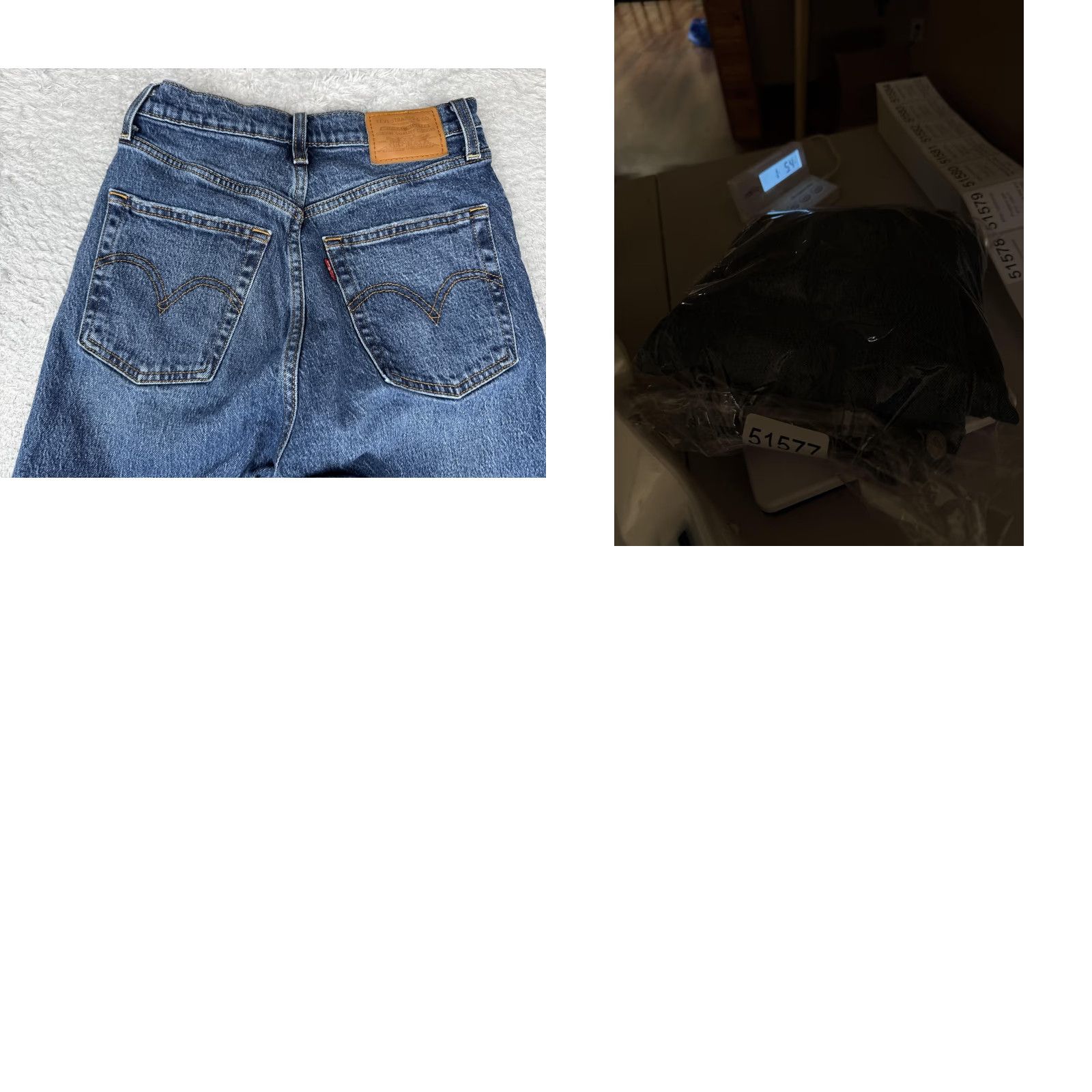 Levi's Levis Jeans Womens 25 Blue Premium Big E Ribcage Straight Ankle High Rise Button Size 42" / US 20 - 11 Thumbnail