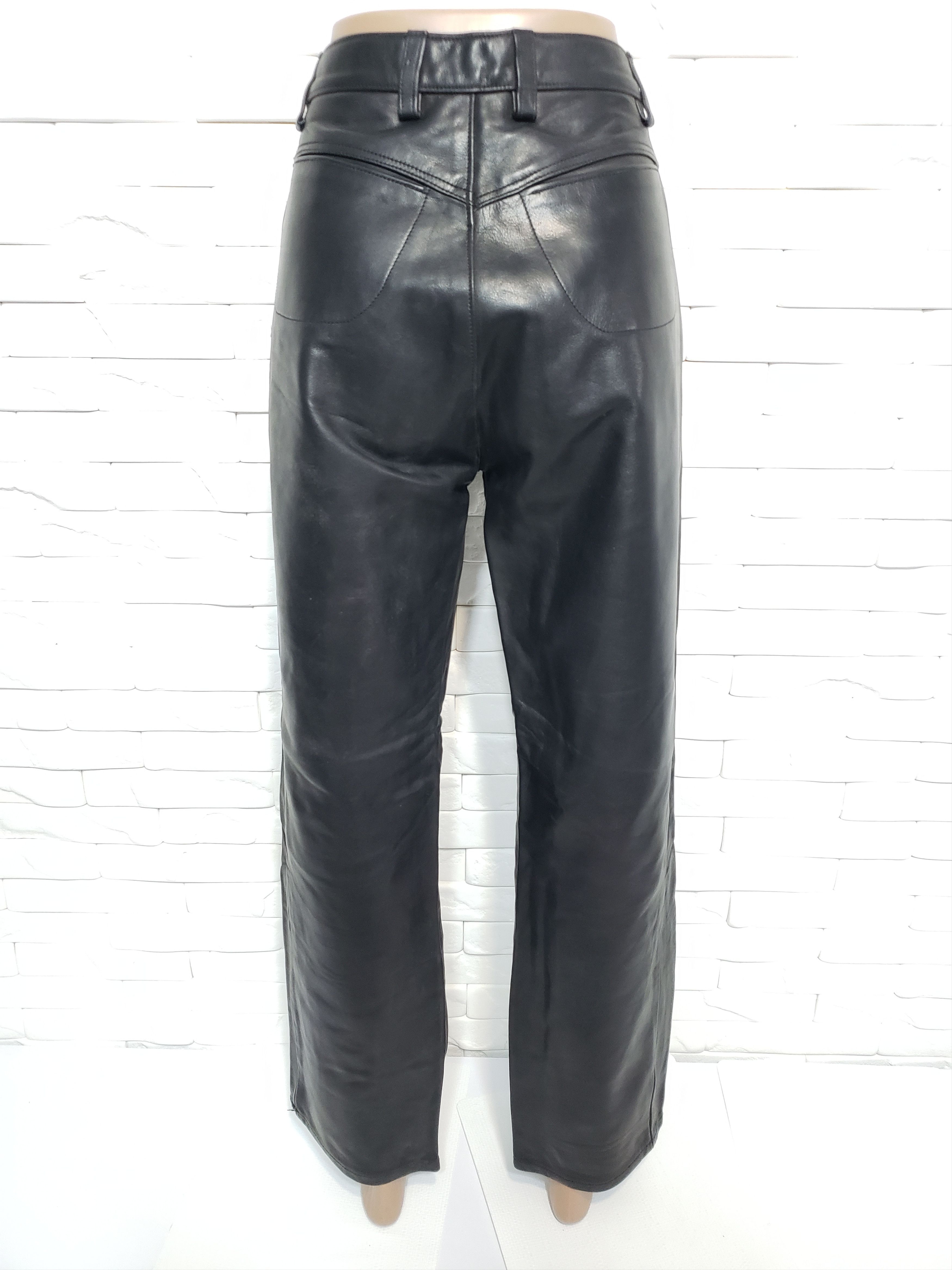 Genuine Leather Men's leather pants. Size US 34 / EU 50 - 5 Thumbnail