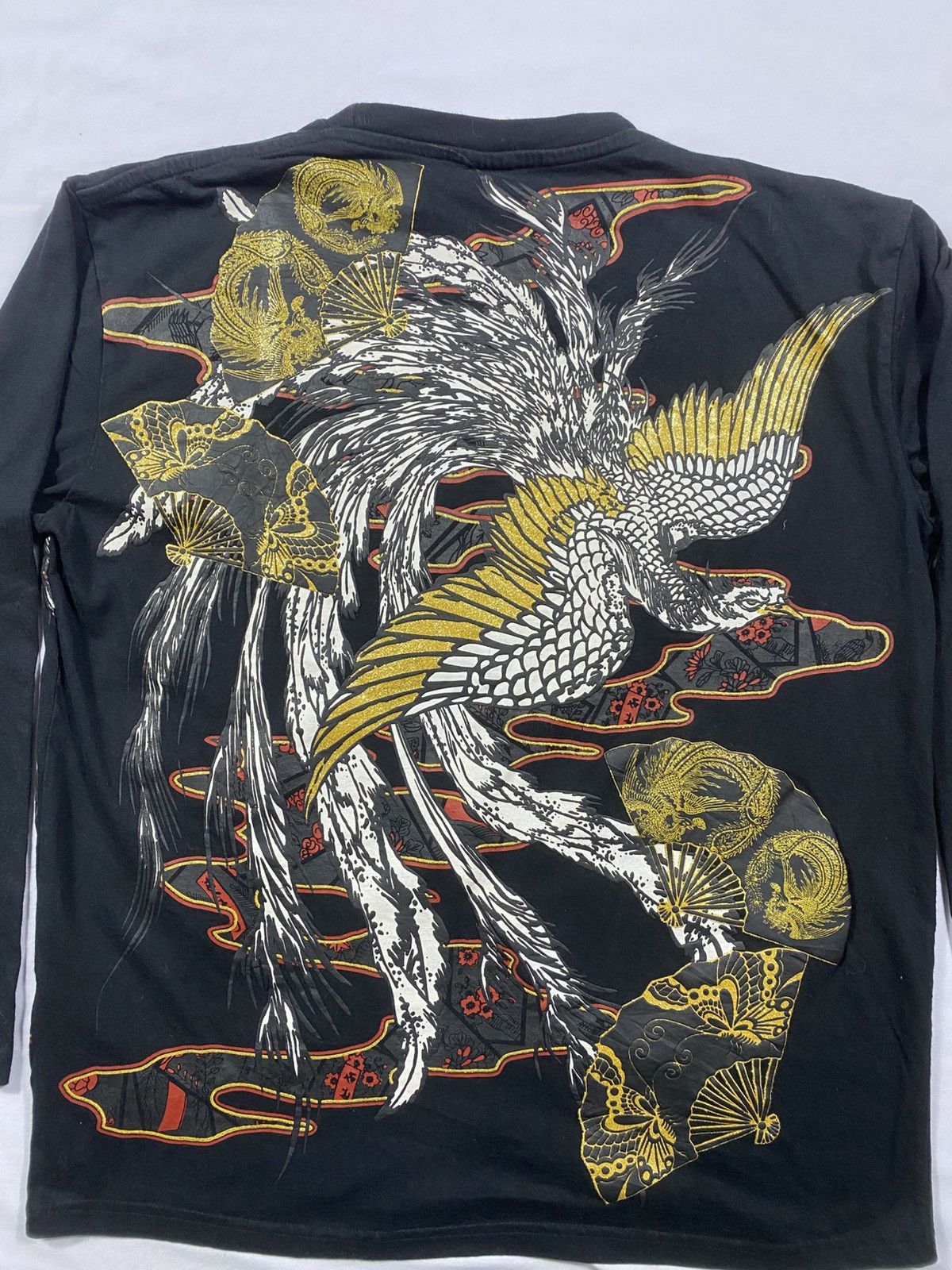 20471120 Y2k Dragon Sukajan Tato Long Slevee Size US L / EU 52-54 / 3 - 5 Thumbnail