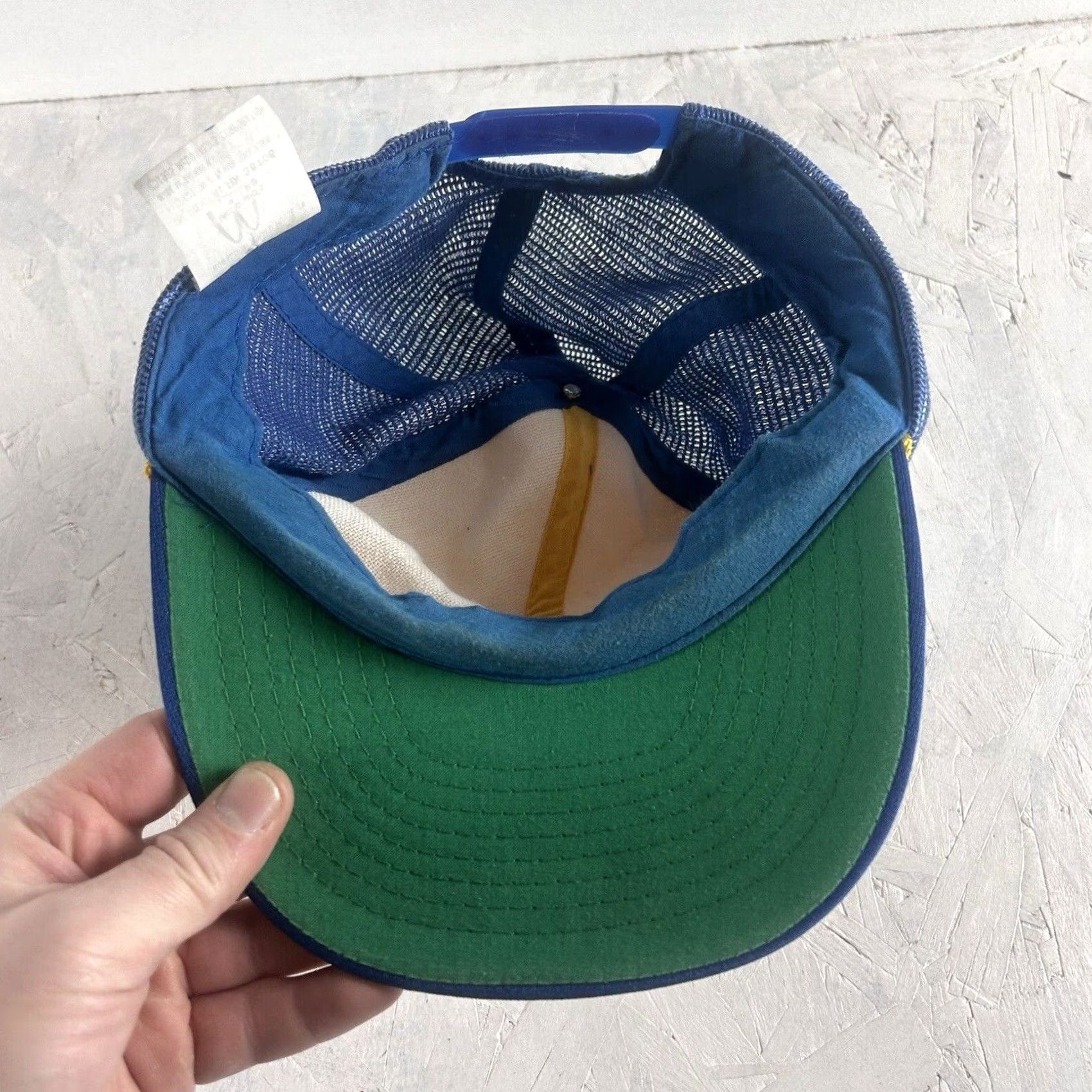 Vintage VINTAGE McDonalds Milwaukee Brewers 1985 Adjustable Snapback Baseball Cap Hat Mens White Yellow 80s Team Cap Size ONE SIZE - 7 Thumbnail