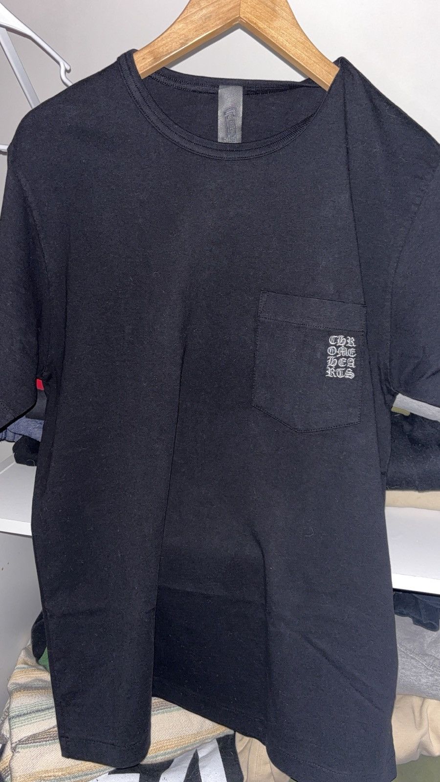 Chrome Hearts New Chrome hearts embroidered eye chart pocket tee Size US L / EU 52-54 / 3 - 1 Thumbnail