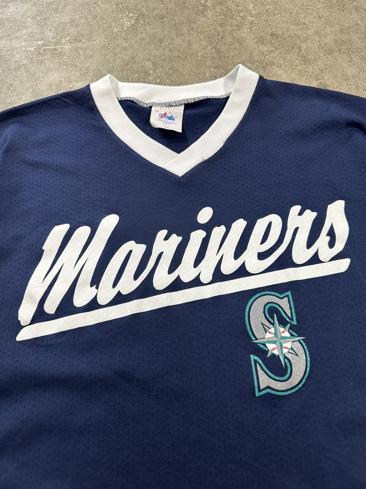 Majestic Vintage 90s Majestic Seattle Mariners MLB Baseball Jersey Size US XXL / EU 58 / 5 - 4 Thumbnail