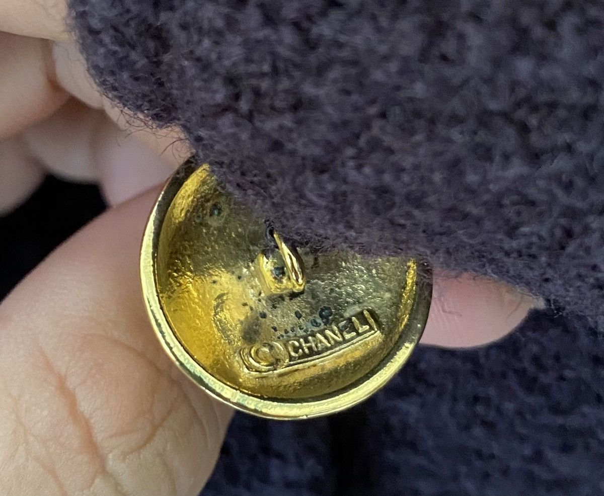 Chanel 1990s Chanel tweed gold button Jacket Size S / US 4 / IT 40 - 11 Thumbnail