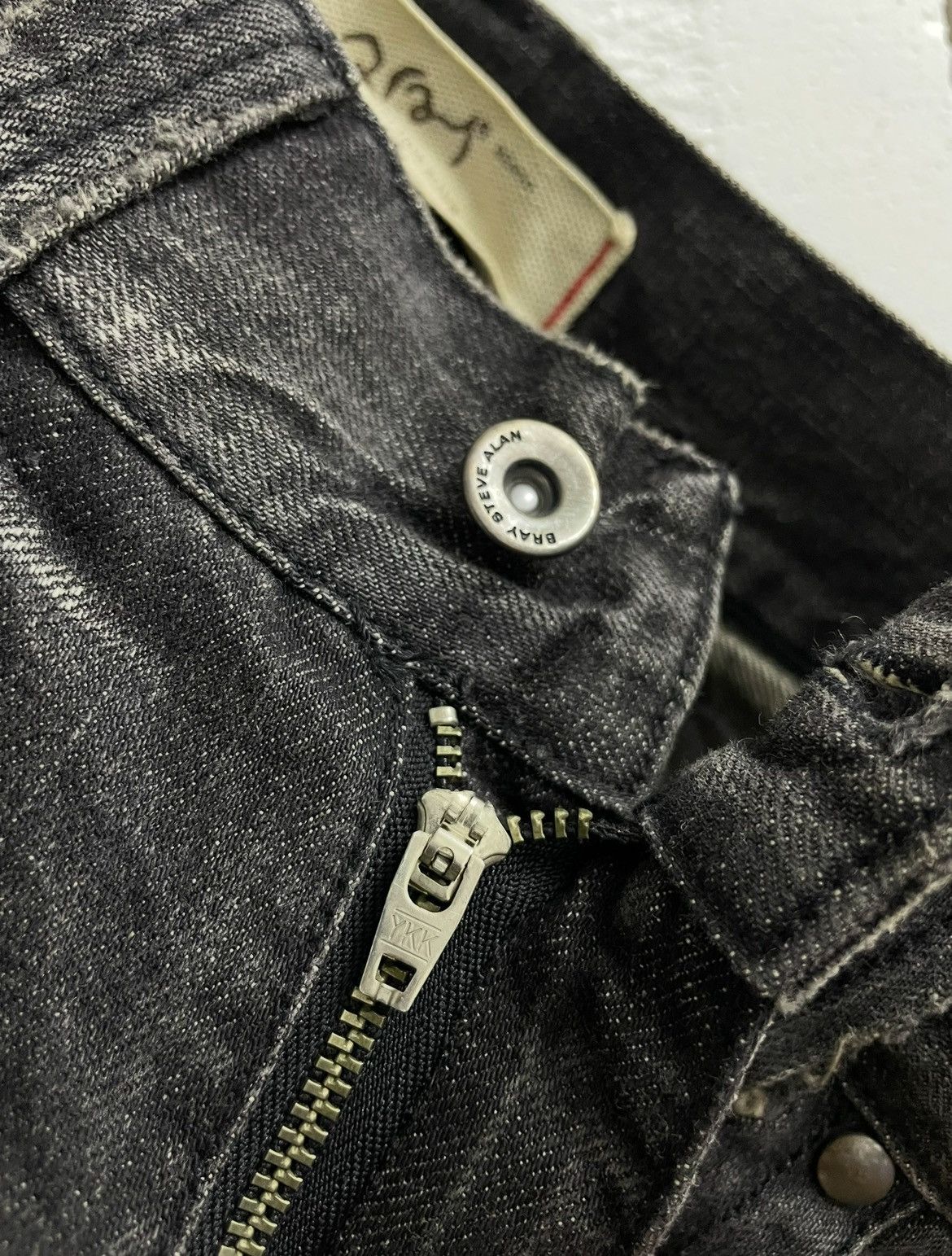 Bray Steve Alan × Designer Designer Distressed Denim Patchwork Size US 33 - 11 Thumbnail