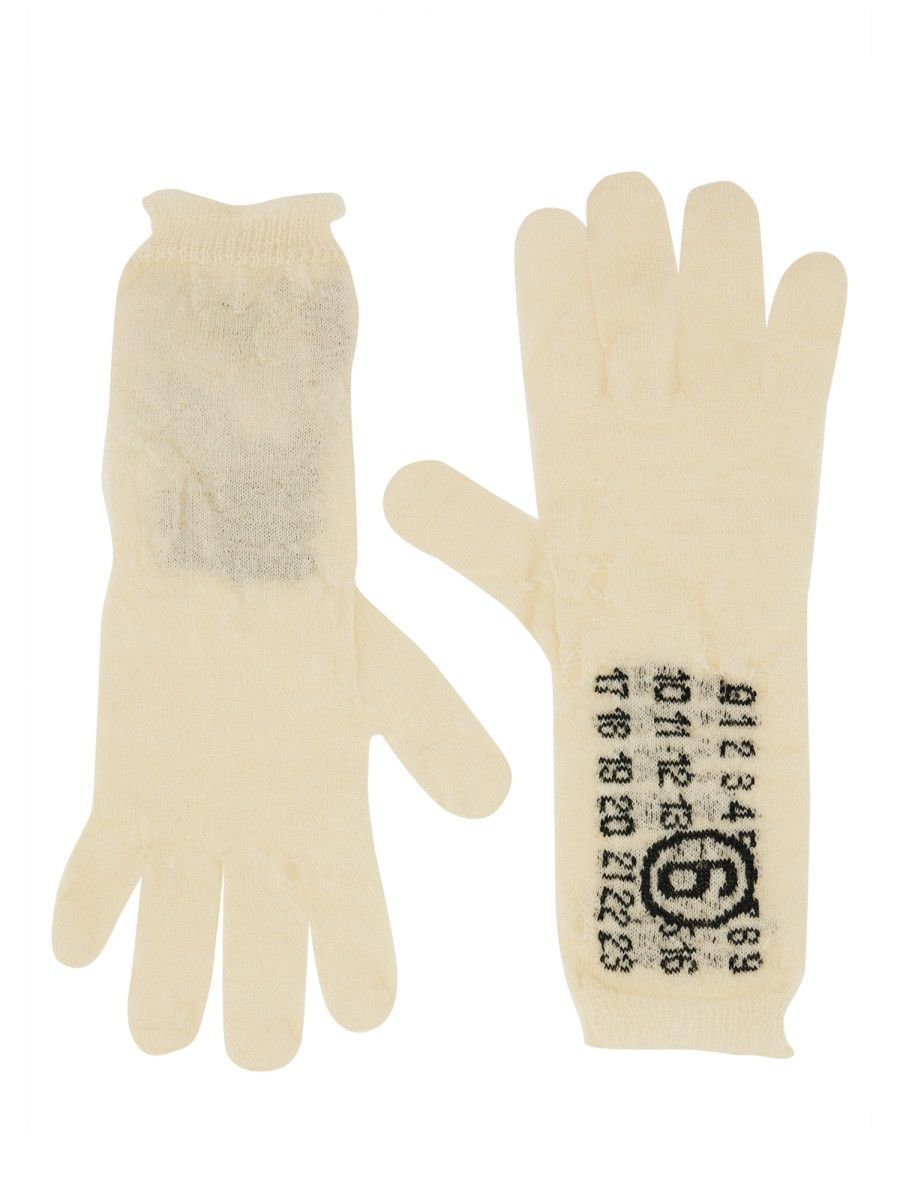 MM6 MM6 WOOL GLOVES. - WHITE Size ONE SIZE - 1 Thumbnail