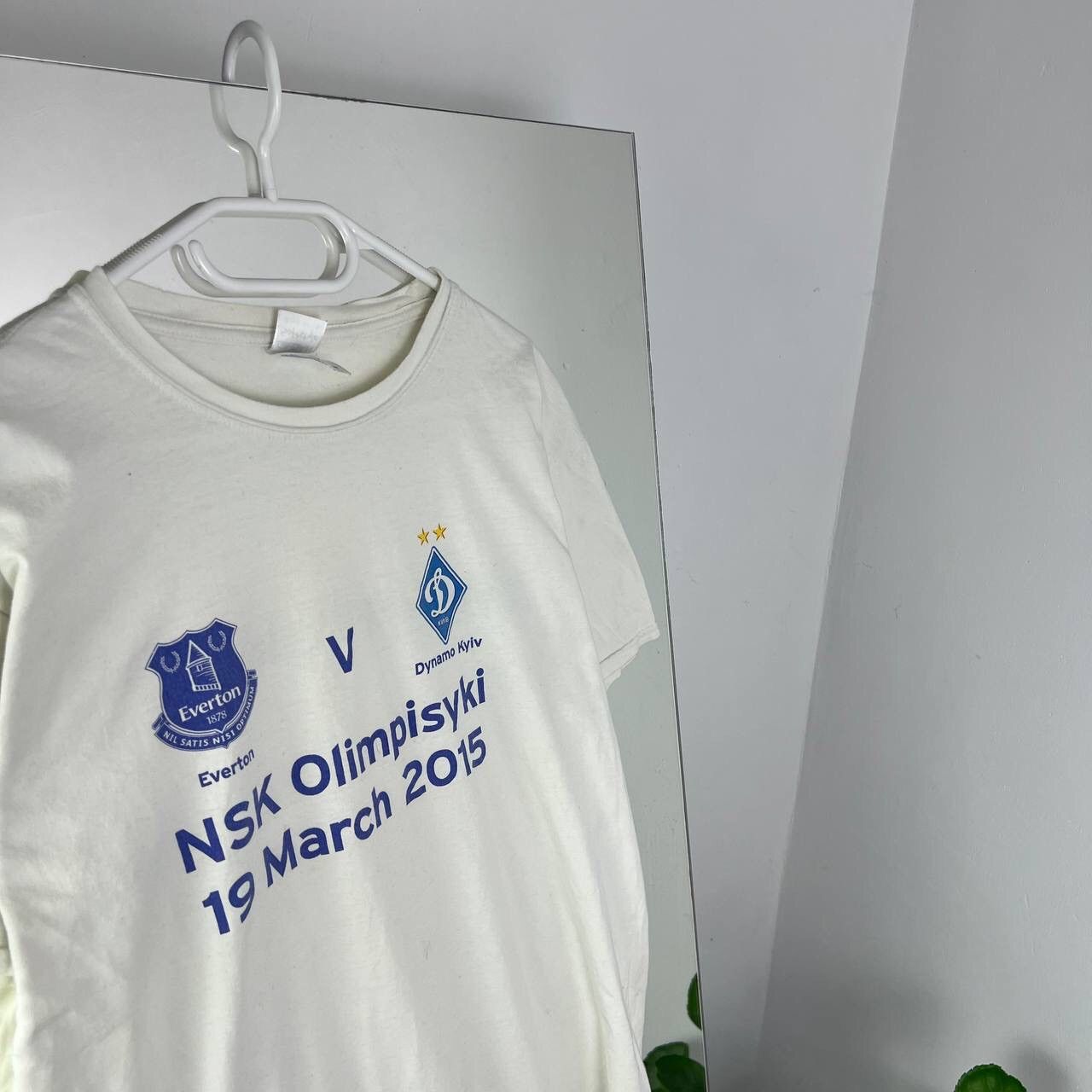 Vintage Dynamo Kiev vs Everton 2015 Football Tee Ukraine vs England Size US L / EU 52-54 / 3 - 2 Thumbnail