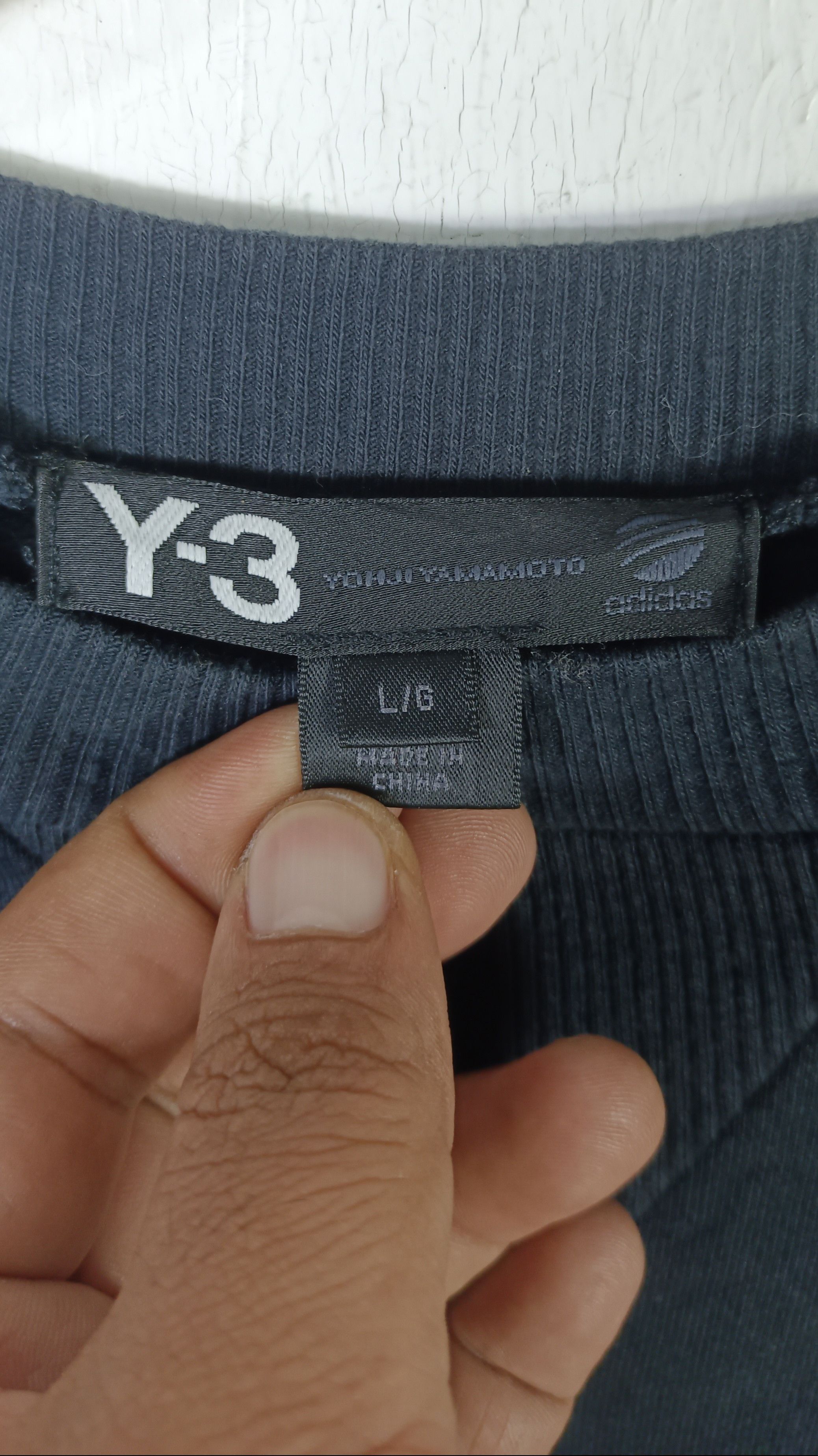 Yohji Yamamoto Yohji Yamamoto Adidas "Y3" Big Logo Sweatshirt Size US M / EU 48-50 / 2 - 5 Thumbnail