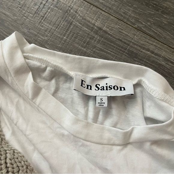 Other NWOT En Saison Raya Layered 2 Piece Midi Dress White Tan Siz Size S / US 4 / IT 40 - 5 Thumbnail