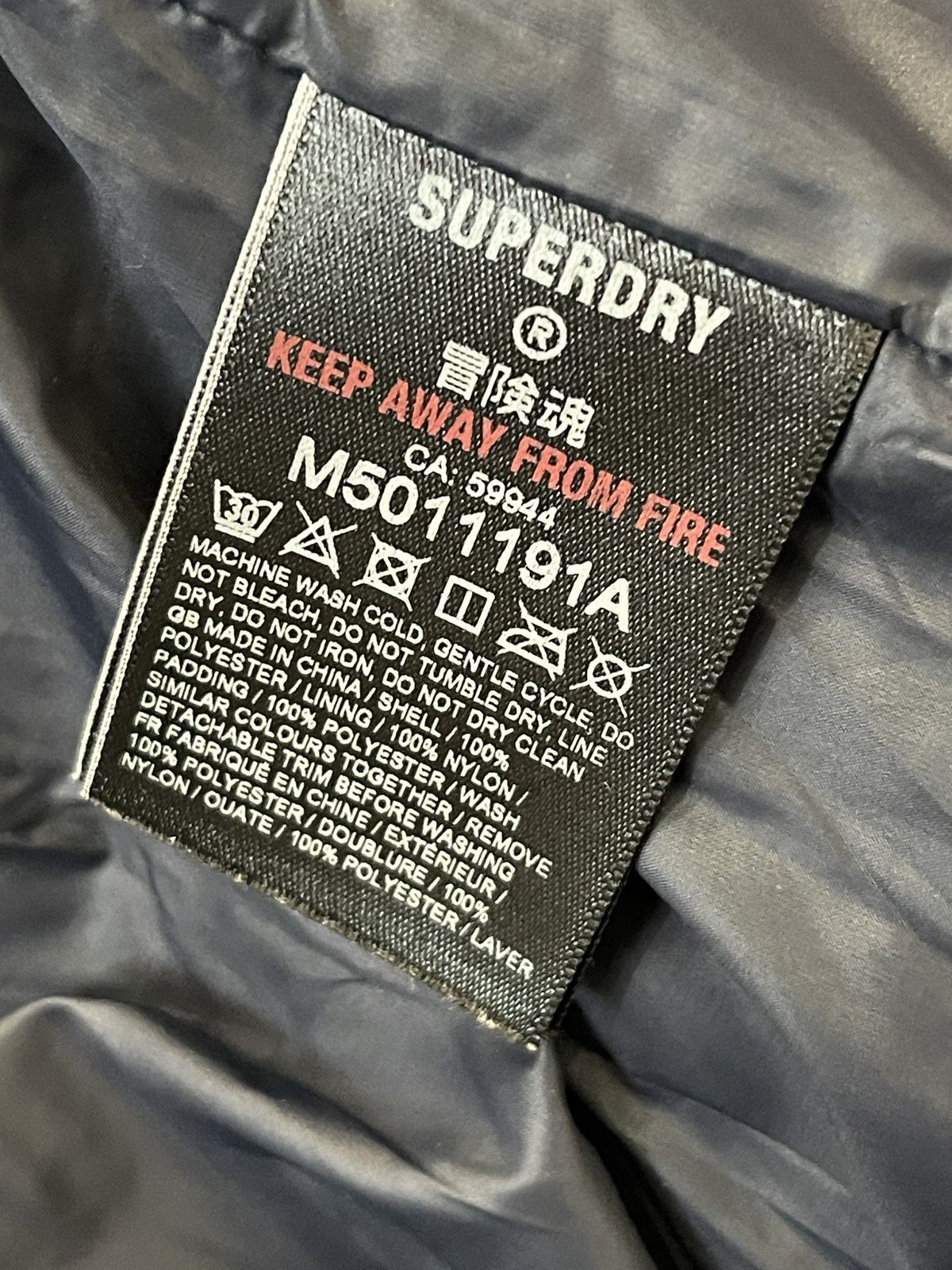 Superdry Superdry winter jacket blue with hooded S Size US S / EU 44-46 / 1 - 8 Thumbnail