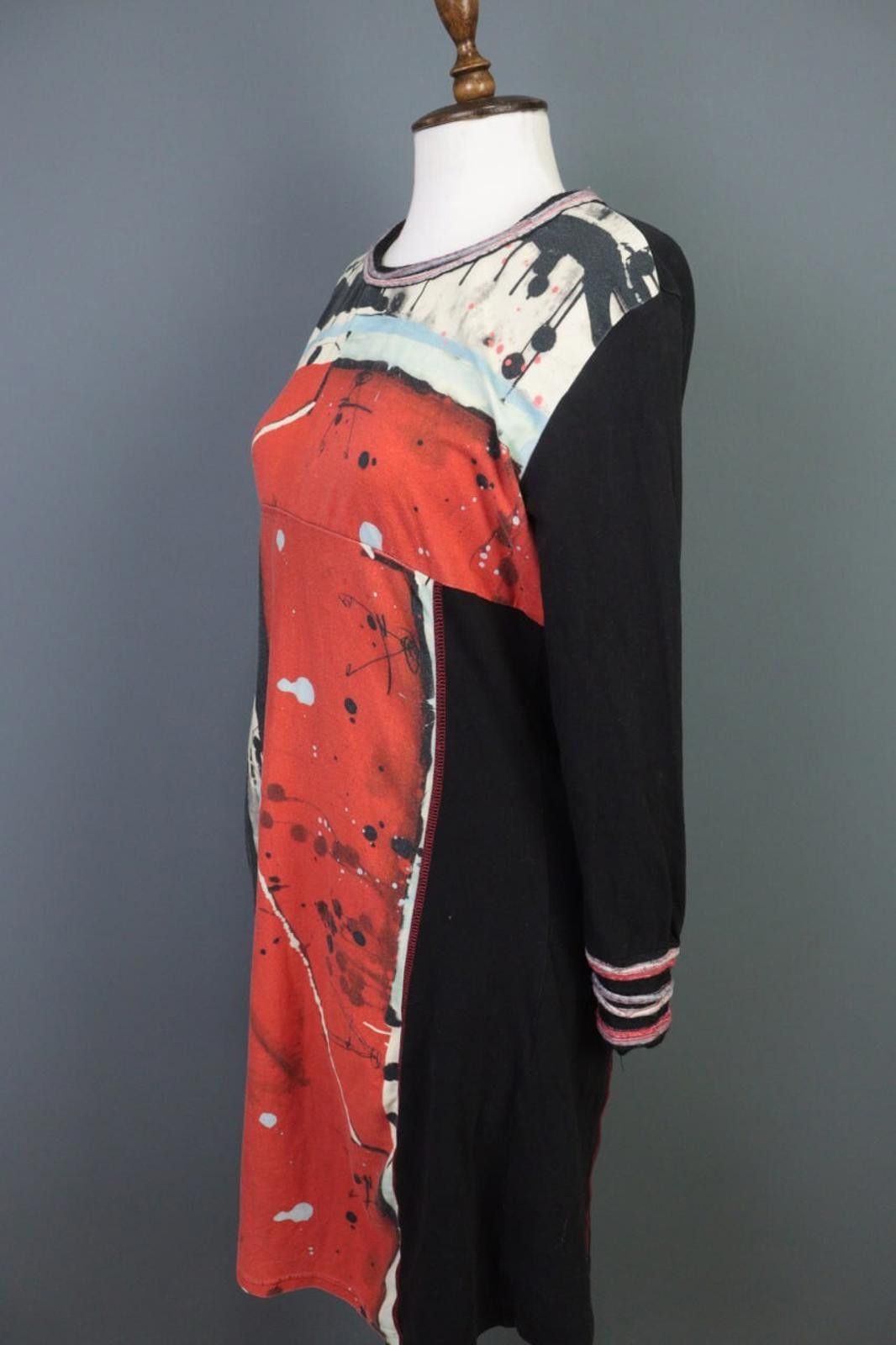 Designer Aventures des Toiles Multicolor Printed A-Line Dress Size 44 Size M / US 6-8 / IT 42-44 - 8 Thumbnail