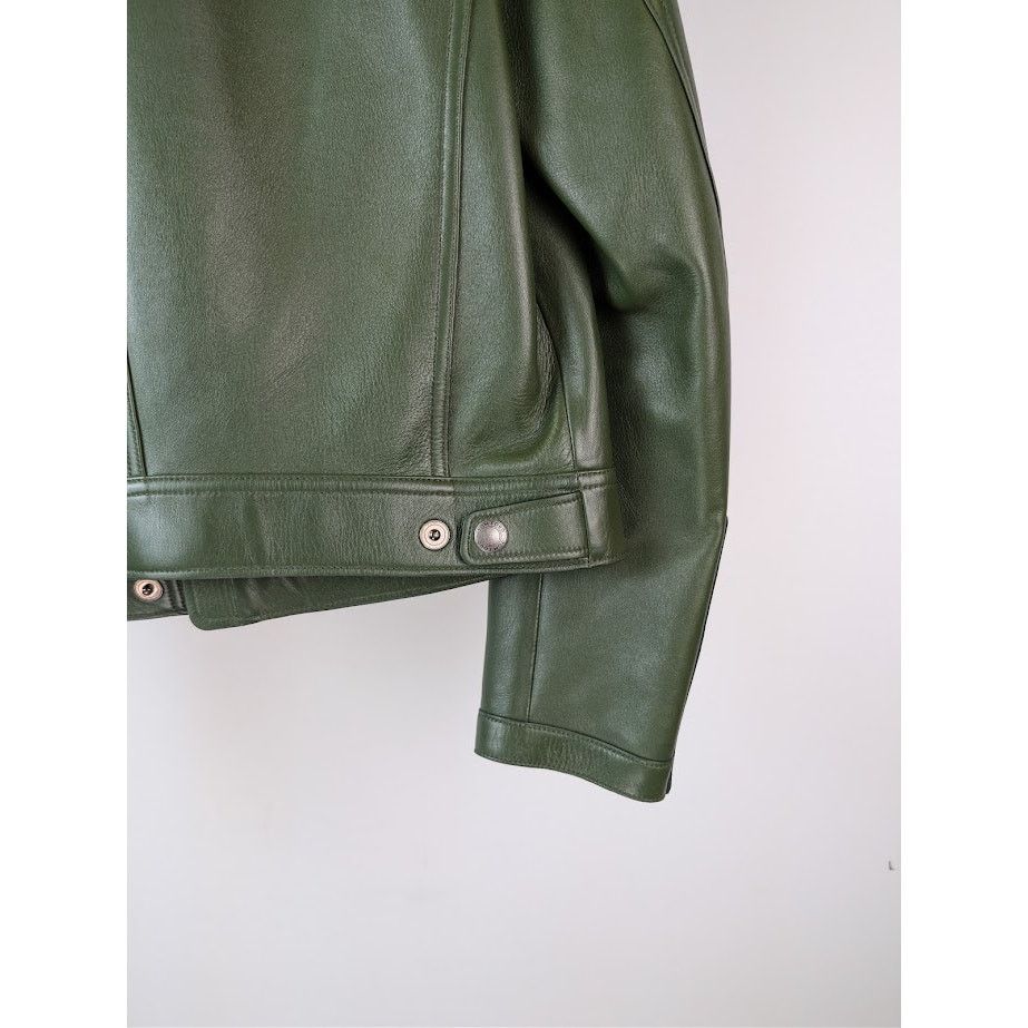Tom Ford o1rshd1 Leather Jacket in Green Size US M / EU 48-50 / 2 - 14 Thumbnail