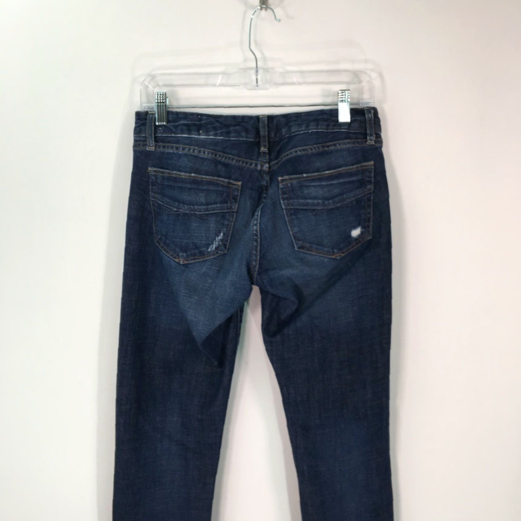 Gap Gap Jeans Womens Size 27/4 Blue Casual Distressed Skinny Denim Size 27" / US 4 / IT 40 - 8 Thumbnail