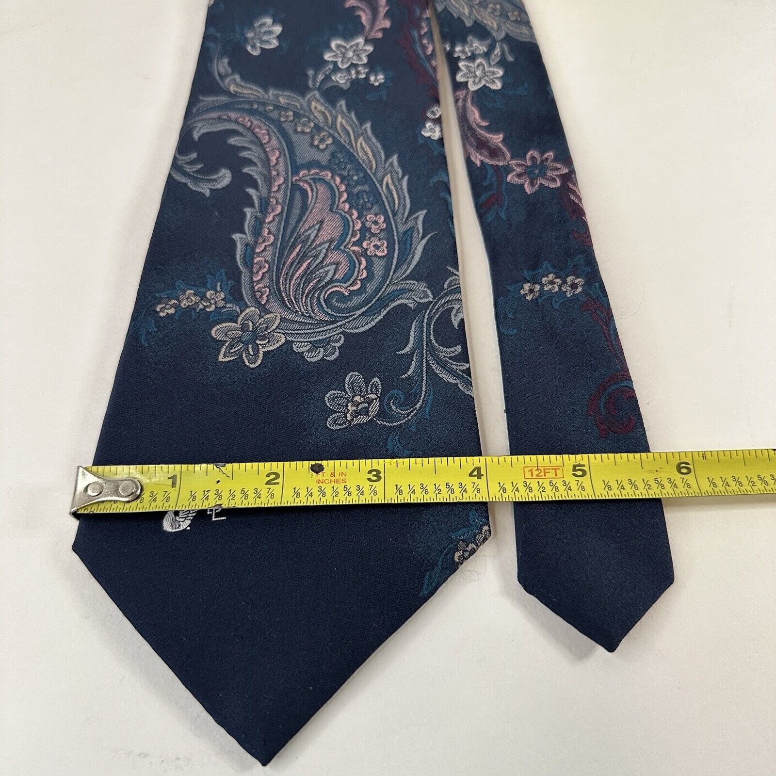 Other Don Loper Beverly Hills Tie Polyester Paisley Floral Preppy Size ONE SIZE - 9 Thumbnail
