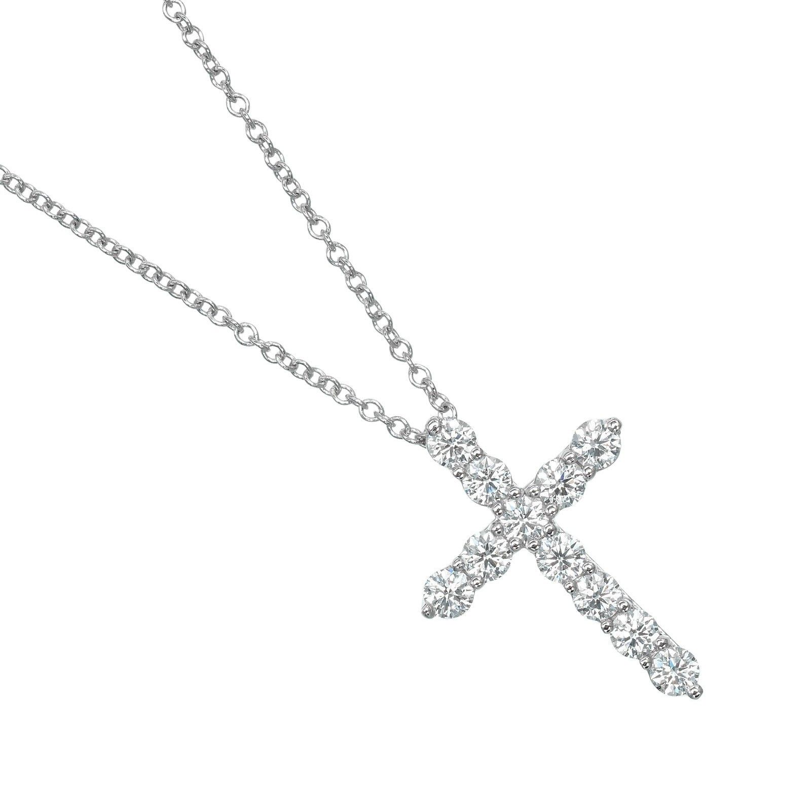 Tiffany & Co. Tiffany & Co. Cross Pendant Platinum and Diamonds Size ONE SIZE - 1 Thumbnail