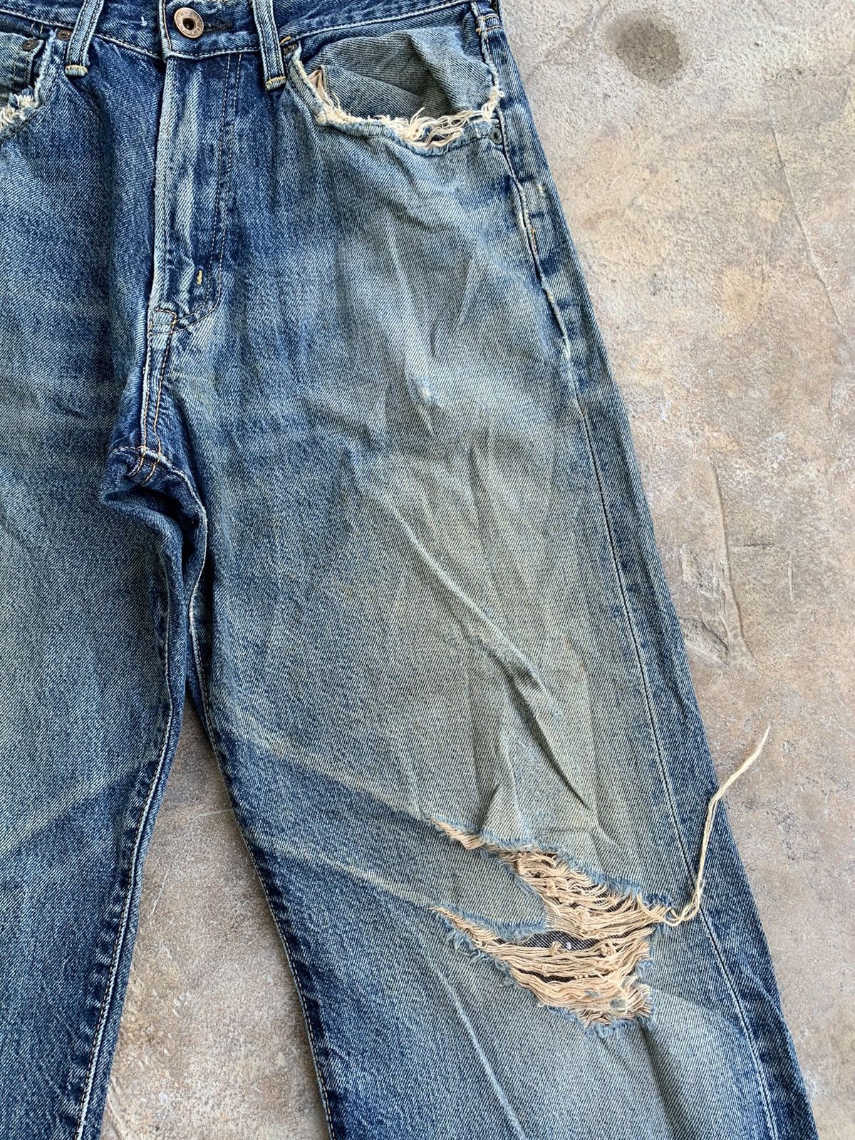 Edwin × If Six Was Nine Vintage Distressed Edwin 505 Redline Selvedge Denim Size US 27 - 8 Thumbnail