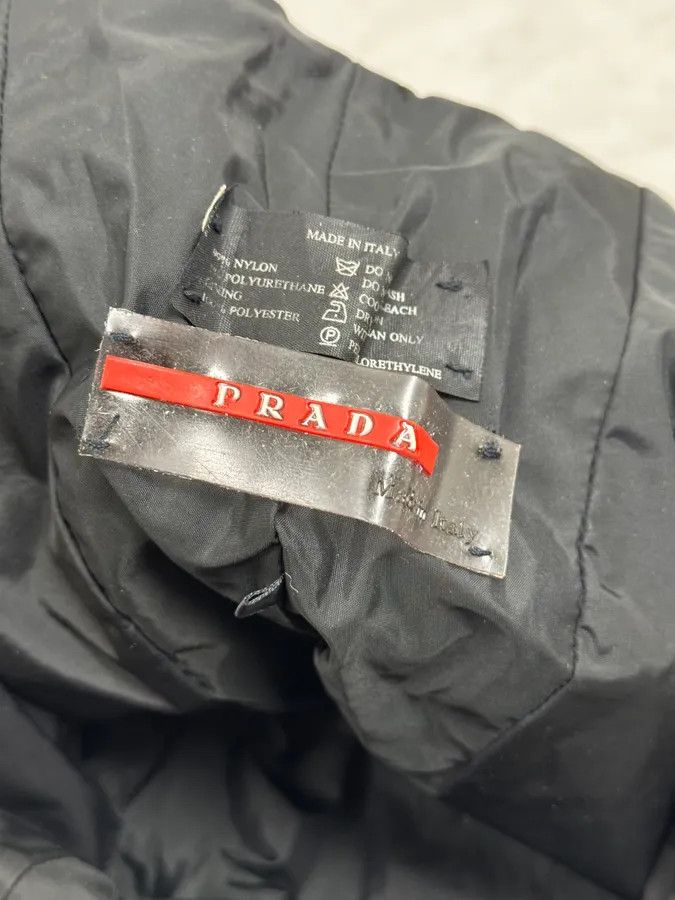 Prada AW1999 Prada Linea Rossa Black Nylon Puffer Hood Size ONE SIZE - 7 Thumbnail