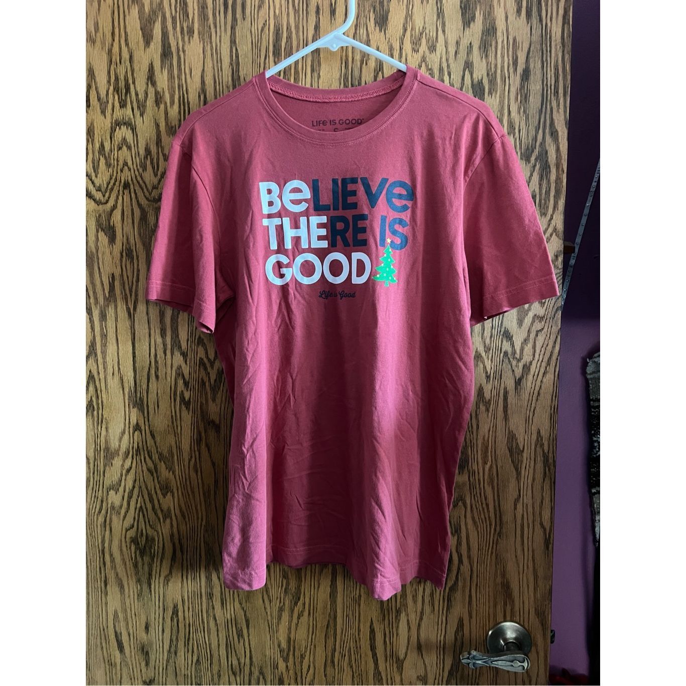 Life is Good Life Is Good Believe There Is Good Shorts Sleeve Christmas T Size US S / EU 44-46 / 1 - 1 Thumbnail