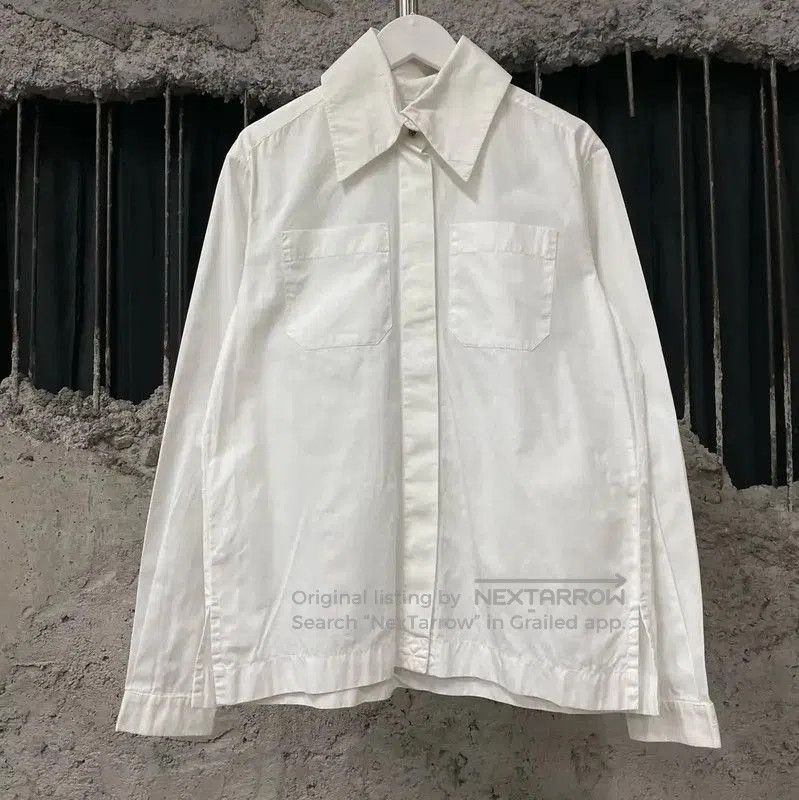 Chanel Chanel White Long-Sleeve Cotton Shirt . Size XXS / US 00 / IT 34 - 1 Thumbnail