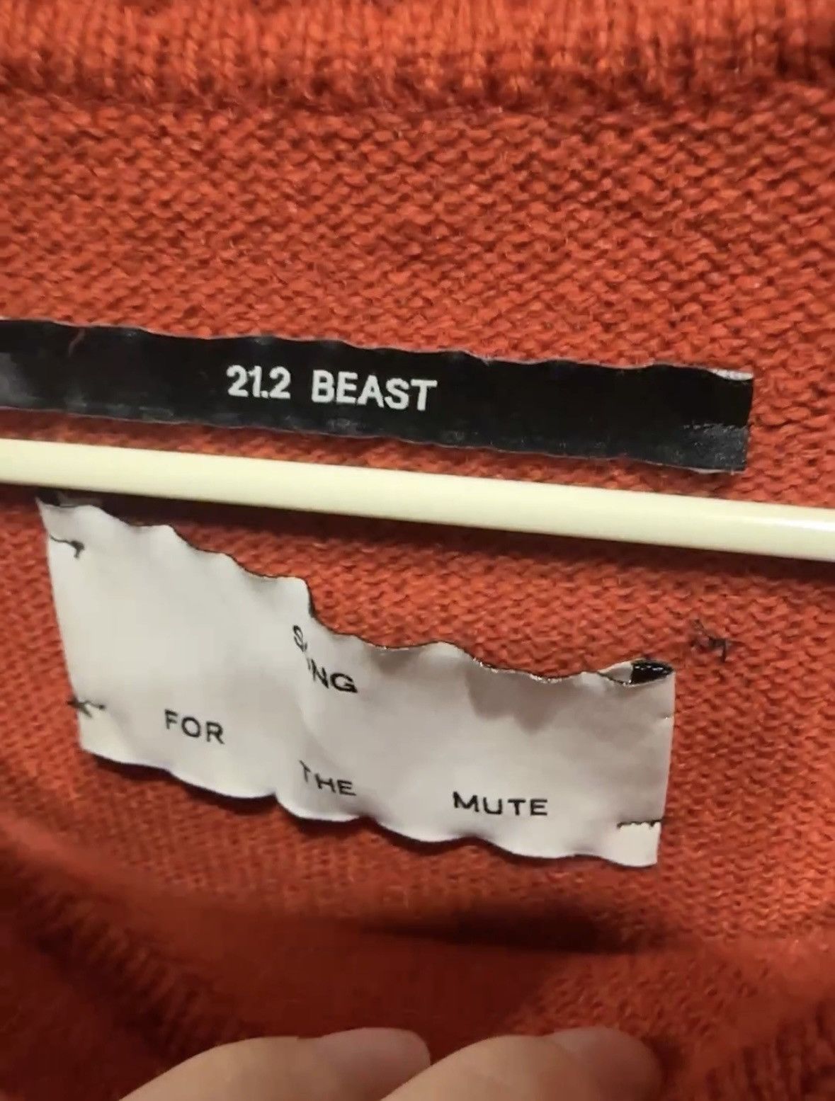 Song For The Mute Song for the mute 21.2 Red Wool Sweater Size US M / EU 48-50 / 2 - 9 Thumbnail