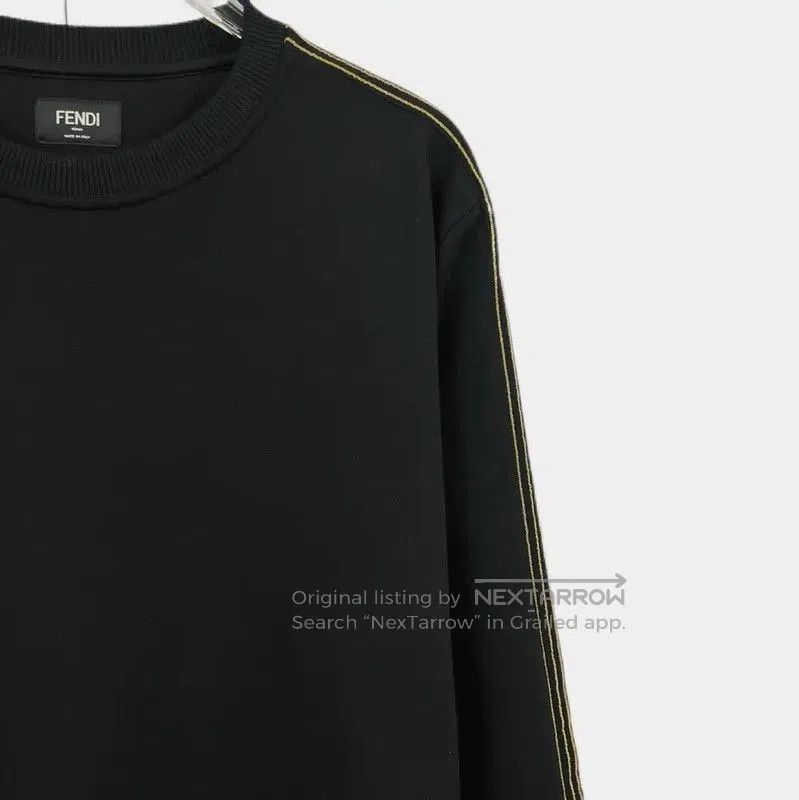 Fendi Fendi Black Cotton Long Sleeve Knit Sweater . Size US S / EU 44-46 / 1 - 3 Thumbnail