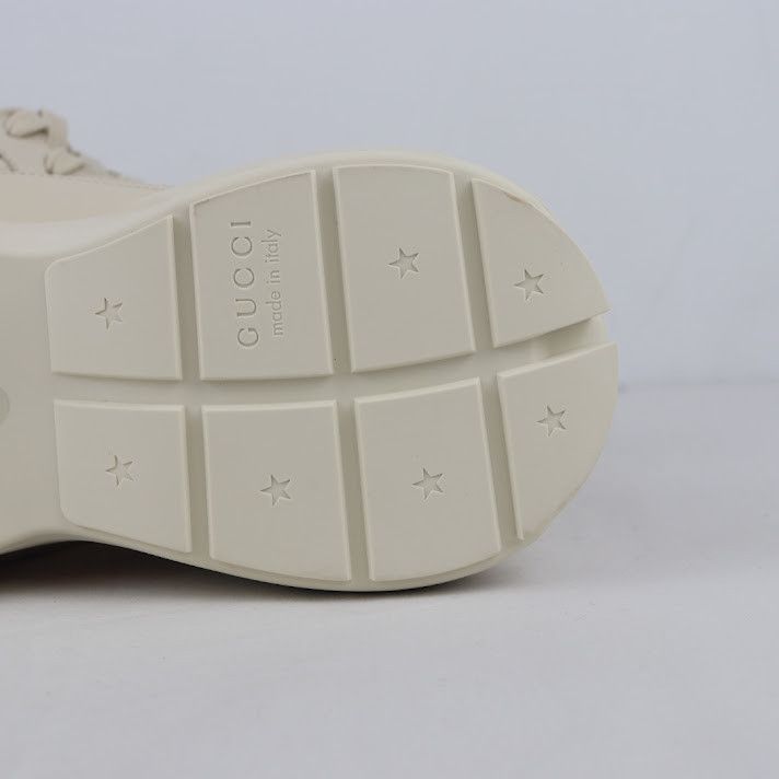 Gucci o1rshd1 Apollo Leather Sneaker R.S in Ivory Size US 12 / EU 45 - 2 Thumbnail