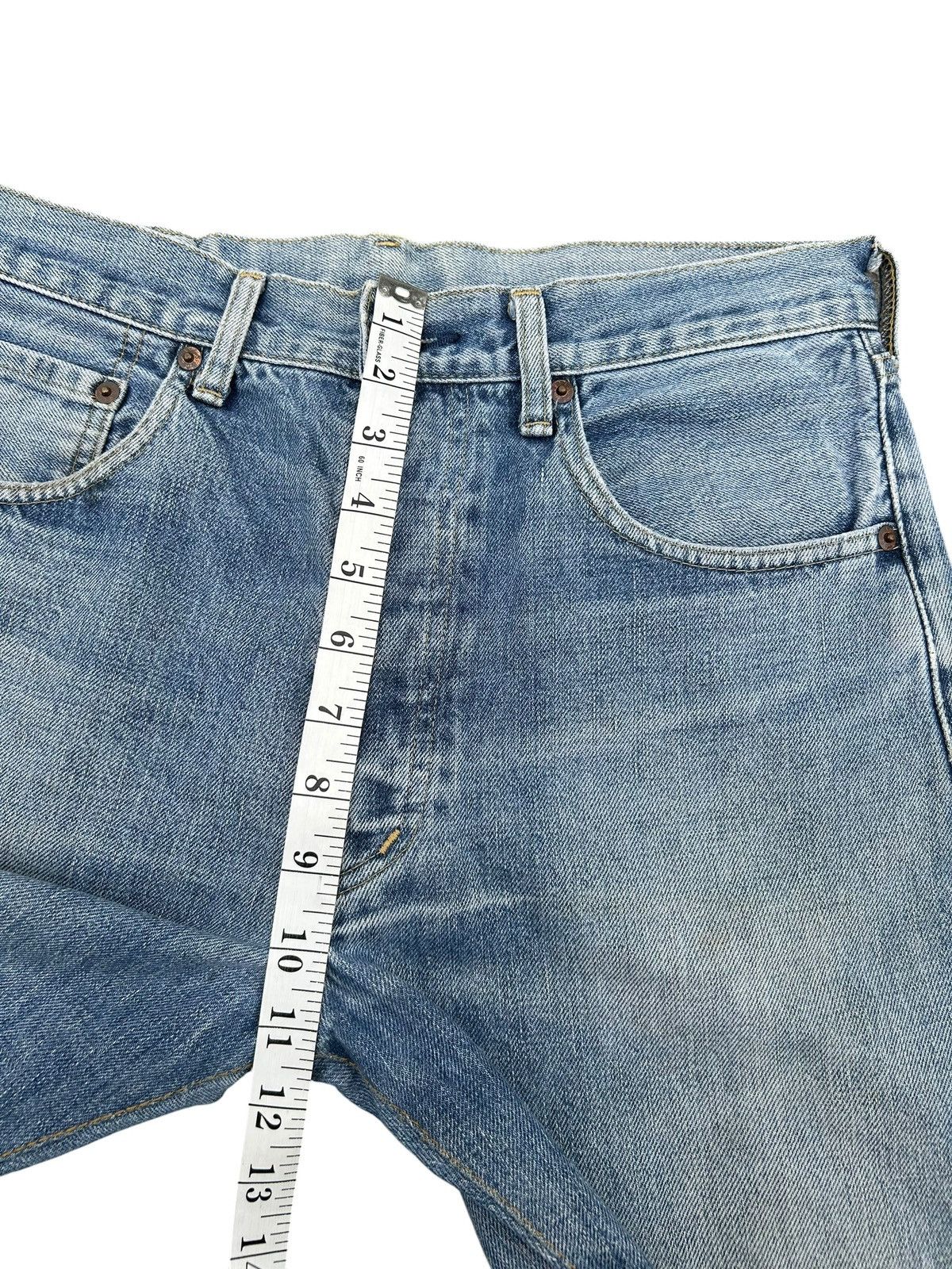 Kapital Vintage Levis Big E Selvedge Distressed Repair Denim Jeans Size US 31 - 19 Thumbnail