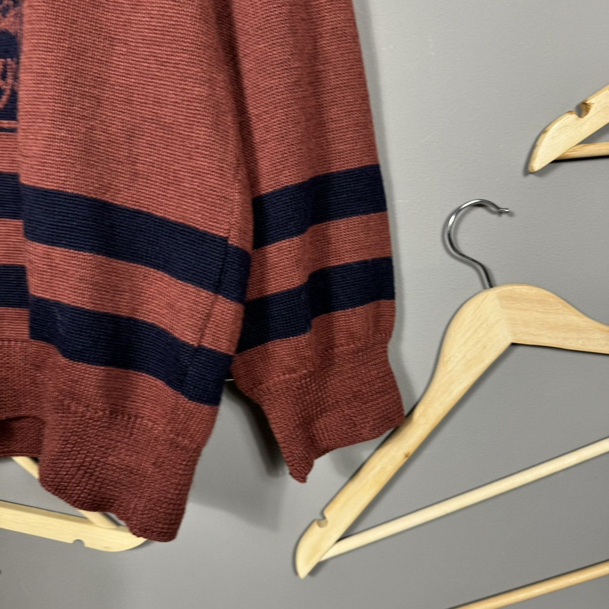 Burberry Vintage 80s Burberrys Golf Pure Wool Sweater Size US M / EU 48-50 / 2 - 3 Thumbnail