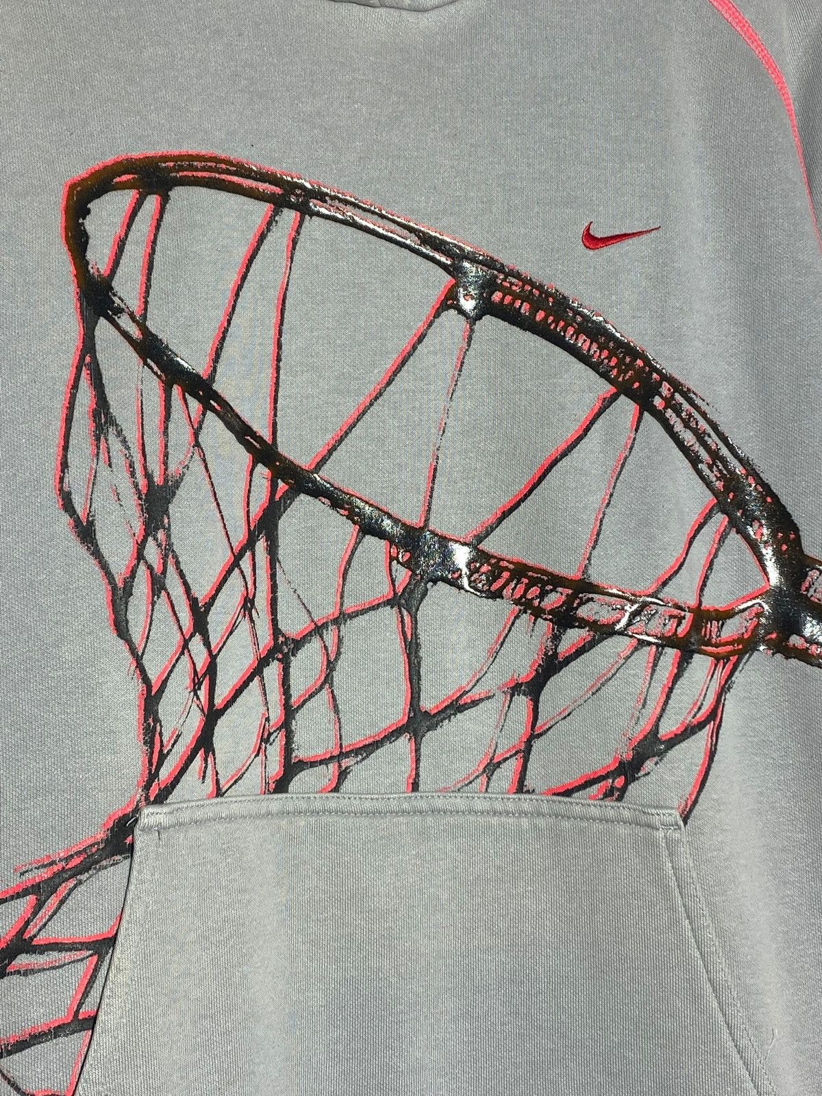 Nike 🔥 2000s NIKE BASKETBALL RARE HOODIE 3D LOGO CONTRAST STITCH Size US M / EU 48-50 / 2 - 7 Thumbnail