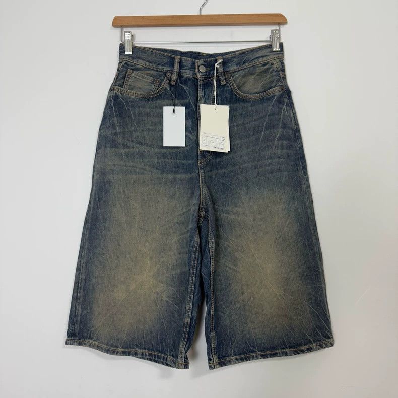Acne Studios Acne Studios Washed cat beard mud dyed denim shorts Size US 28 / EU 44 - 1 Thumbnail