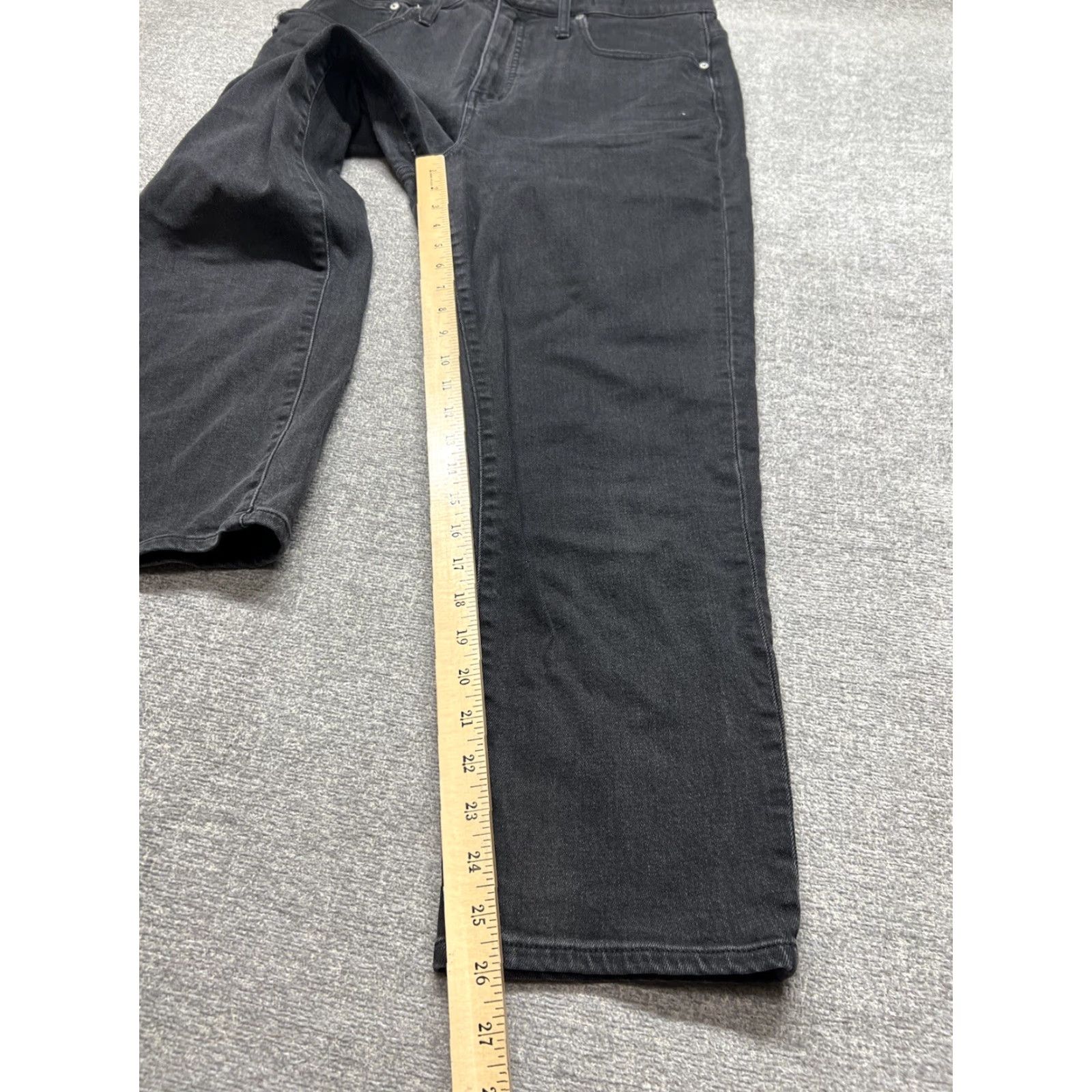 Madewell Madewell Jeans Black Women’s 30 High Rise 32x26 Classic Straight Inseam 26 Wide-Leg N M 234 NM234 Size 30" / US 8 / IT 44 - 4 Thumbnail