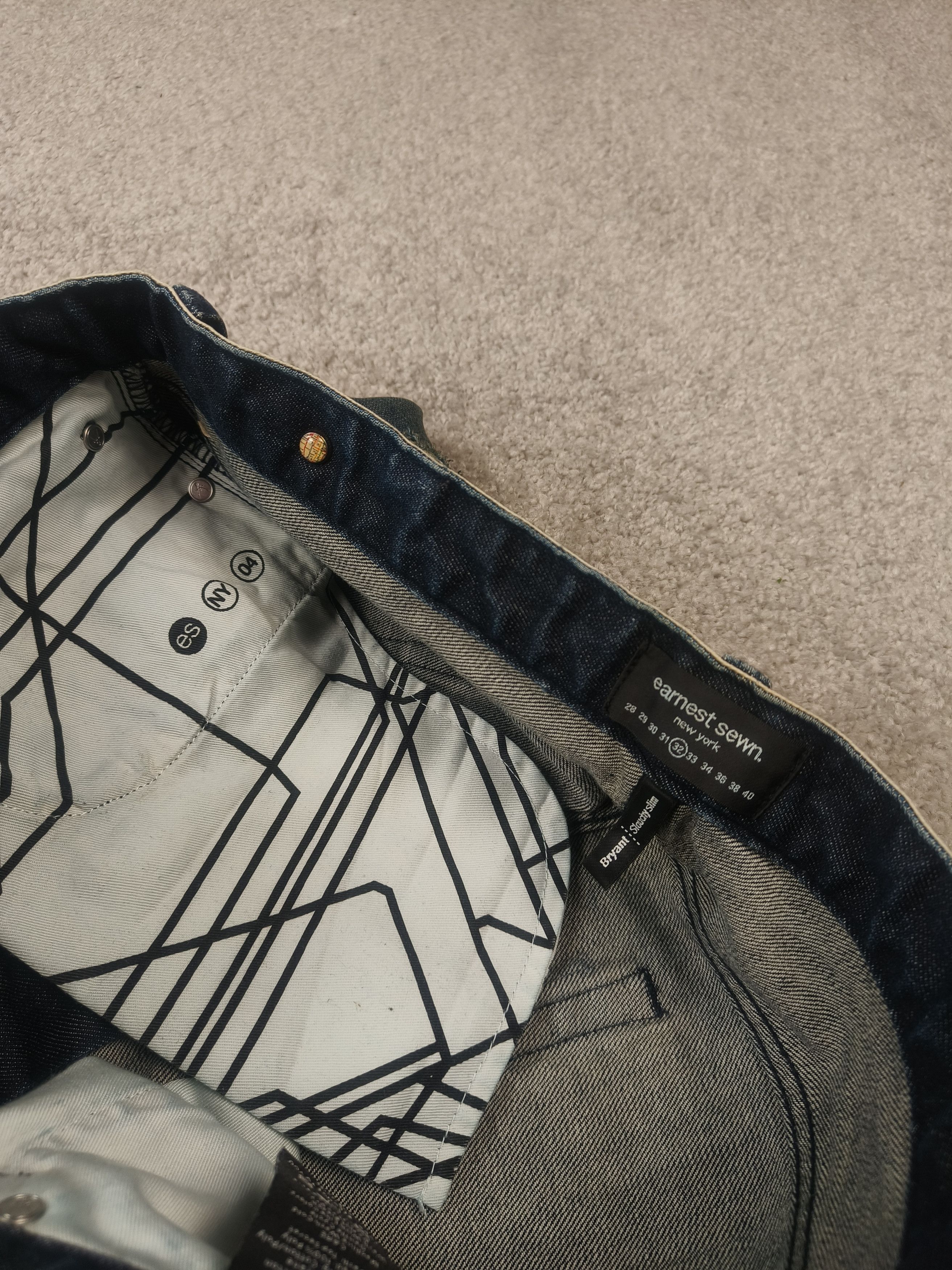 Earnest Sewn Earnest Sewn Bryant Slouchy Slim Selvedge Distressed Jeans Size US 32 / EU 48 - 5 Thumbnail