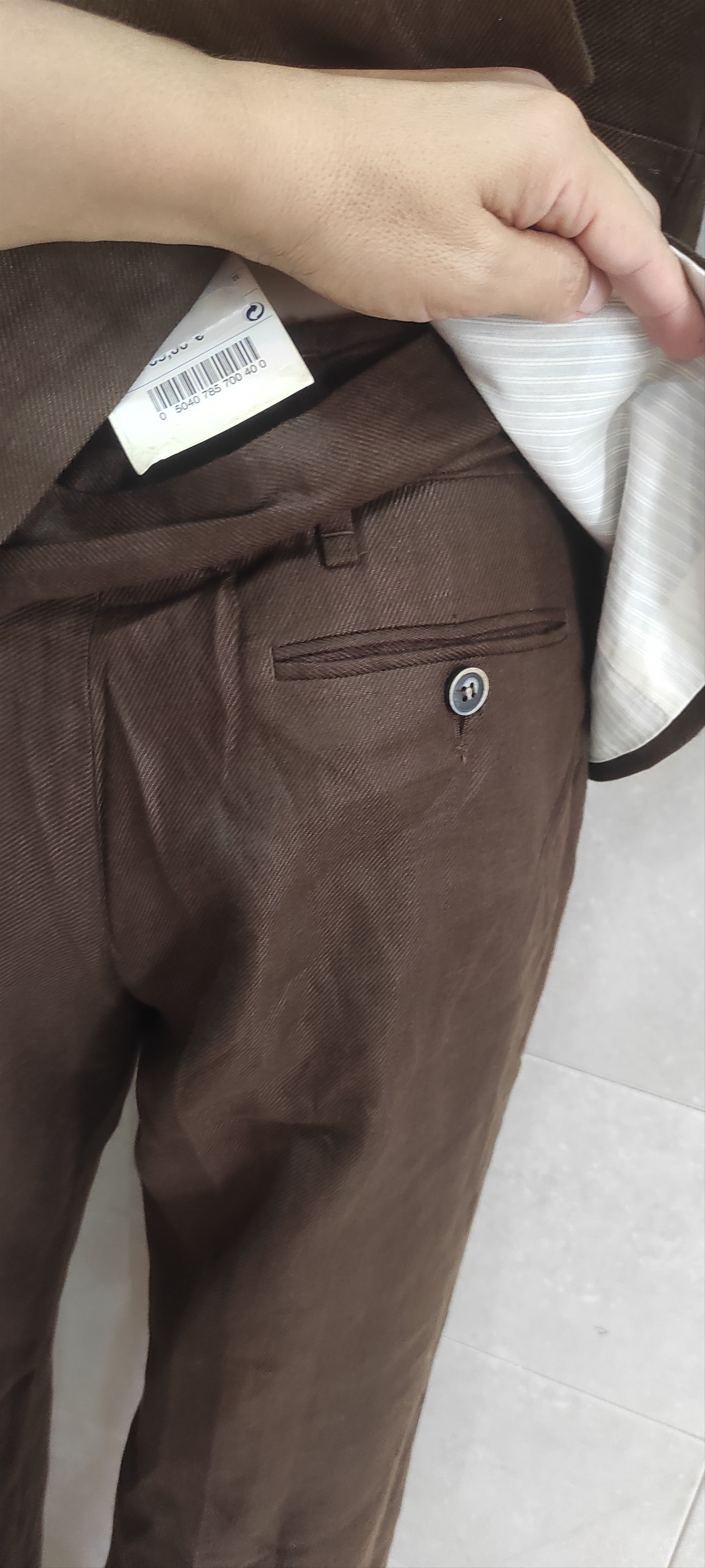 Massimo Dutti Massimo Dutti Brown Linen Classic Women Suit Made Spain Size M / US 6-8 / IT 42-44 - 10 Thumbnail