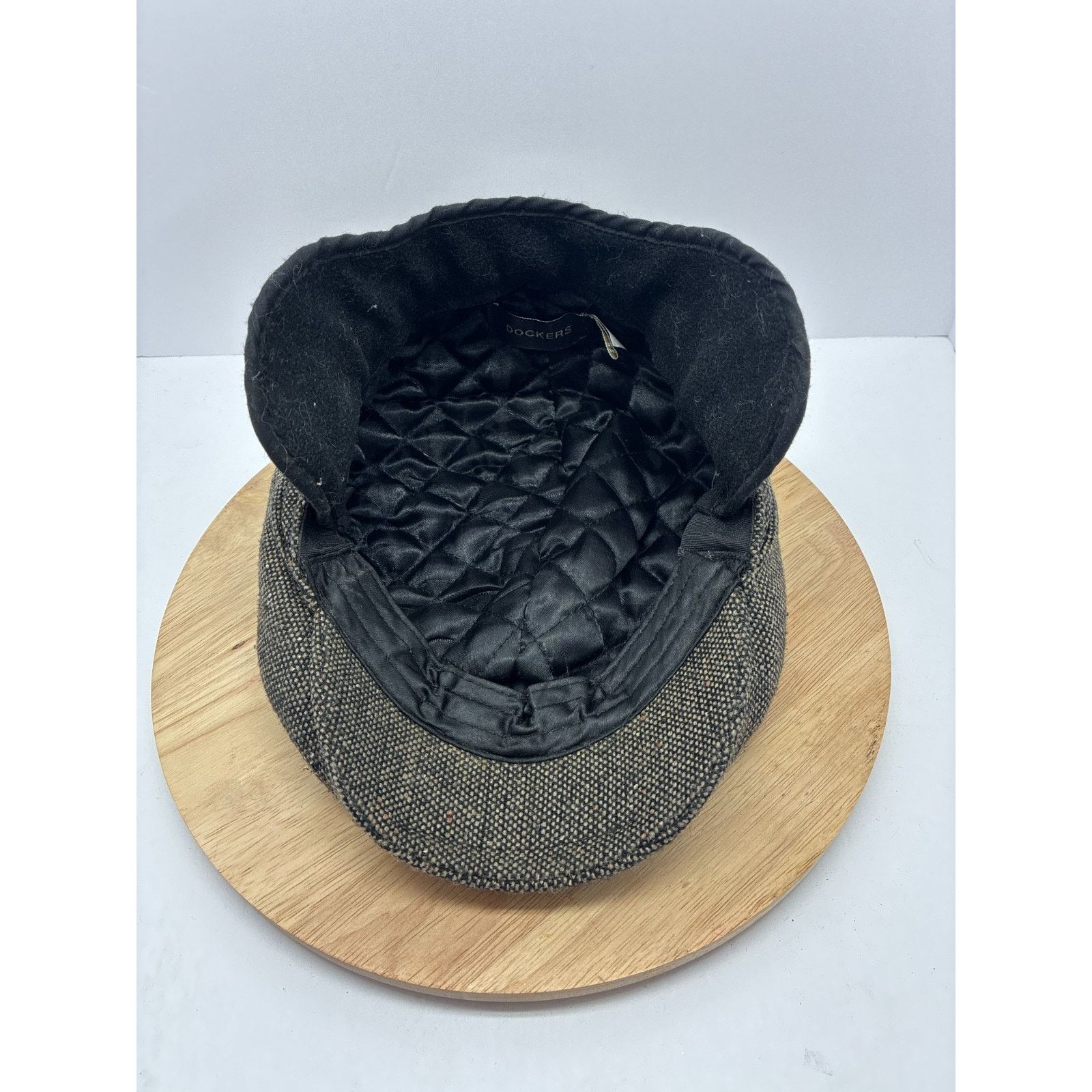 Dockers Dockers Distressed Ivy Cap L/XL Brown Wool Blend Newsboy Hat Size ONE SIZE - 1 Thumbnail