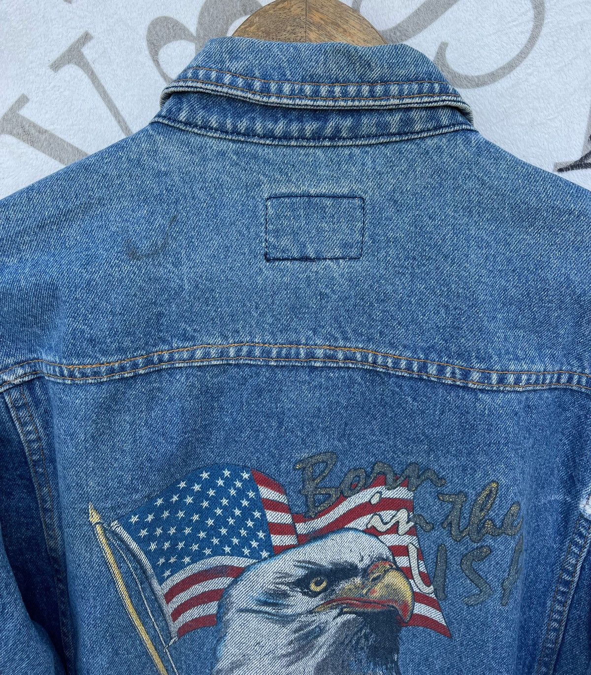 Harley Davidson 🔥Vintage 90's Harley Davidson USA Logo Denim Trucker Jacket Size US L / EU 52-54 / 3 - 11 Thumbnail