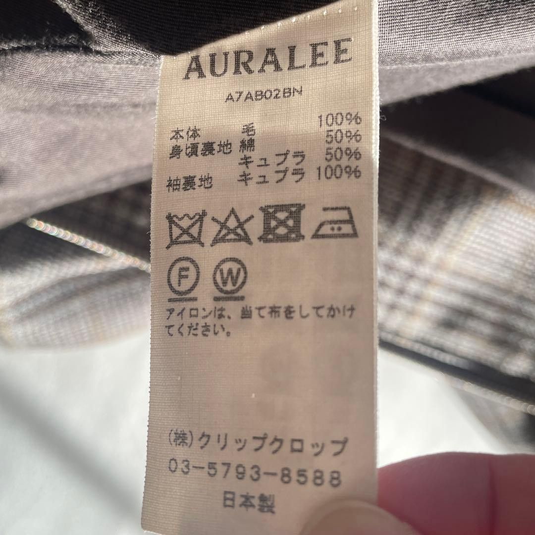 Auralee AURALEE DOUBLE-SIDED CHECK ZIP BLOUSON JACKET Gray 3 Size US S / EU 44-46 / 1 - 11 Thumbnail