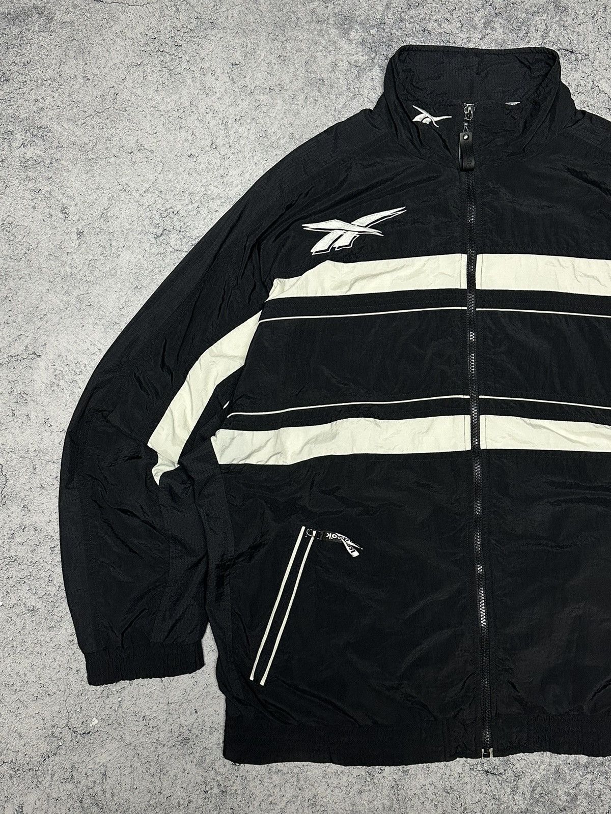 Reebok Vintage Reebok Track Windbreaker Jacket Size US XL / EU 56 / 4 - 2 Thumbnail