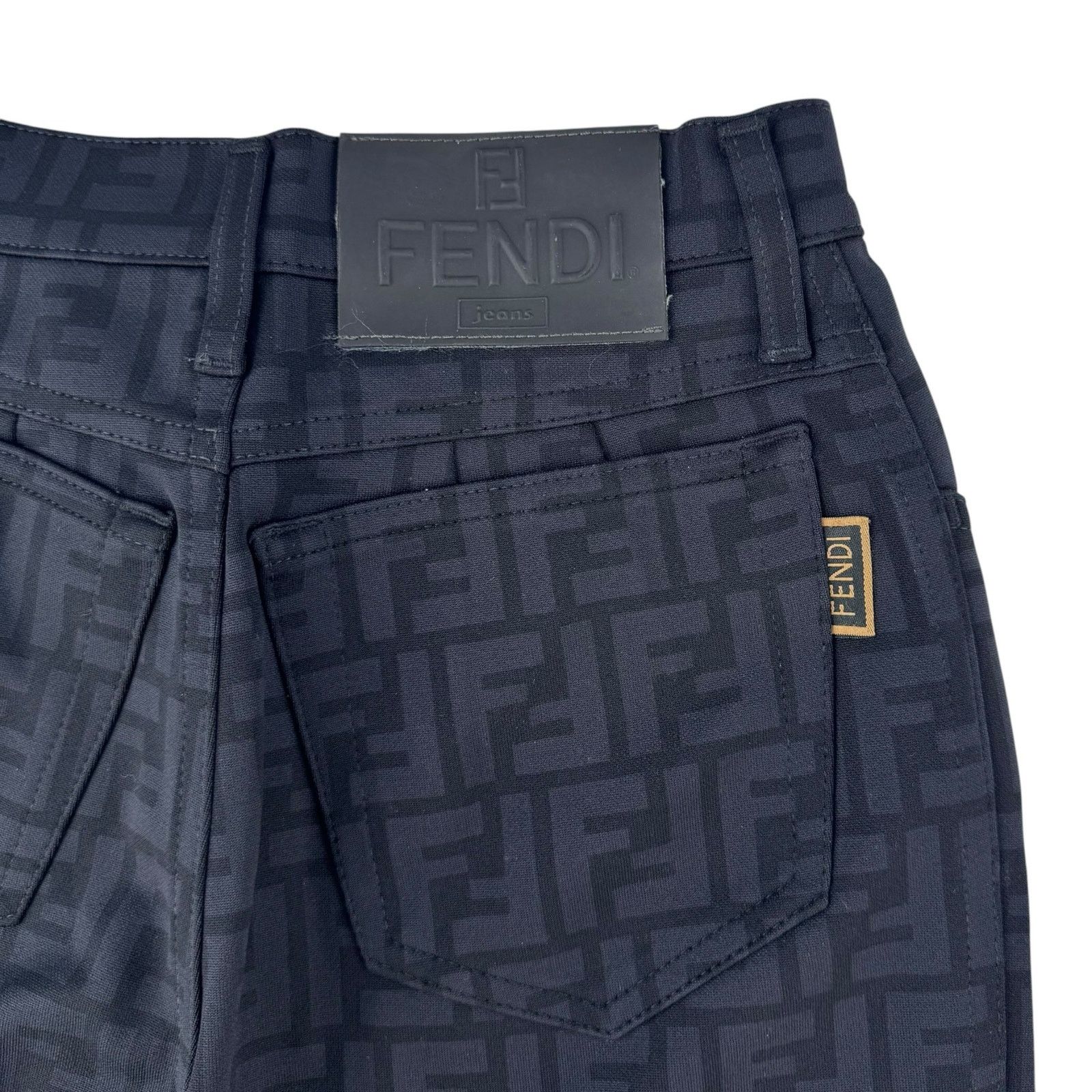 Fendi Fendi Vintage Black Zucca Print Pant Size 27" / US 4 / IT 40 - 8 Thumbnail