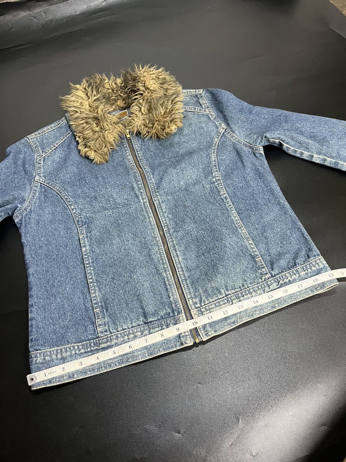 If Six Was Nine × Japanese Brand × Le Grande Bleu (L.G.B.) Japanese Fur Denim jacket gimmic zip Size US M / EU 48-50 / 2 - 11 Thumbnail
