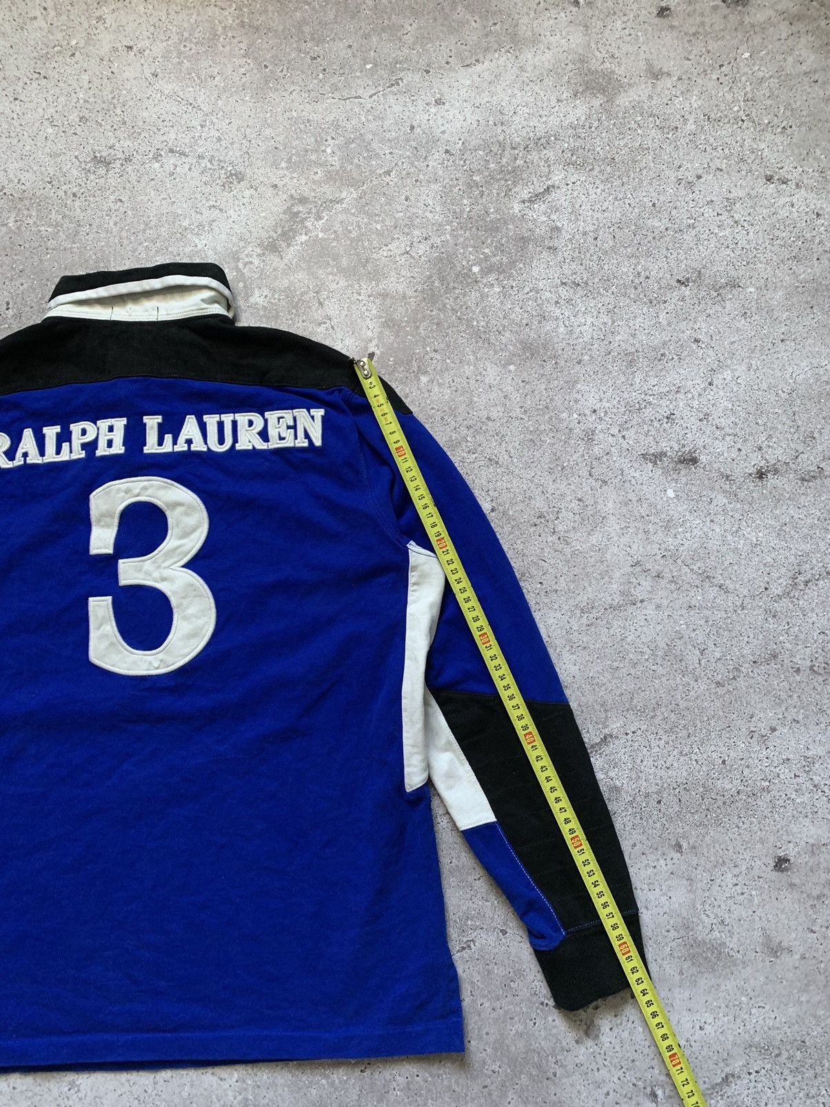 Polo Ralph Lauren × RRL Ralph Lauren × Vintage VINTAGE RALPH LAUREN #3 BIG LOGO L/S RUGBY POLO T-SHIRT Size US L / EU 52-54 / 3 - 12 Thumbnail