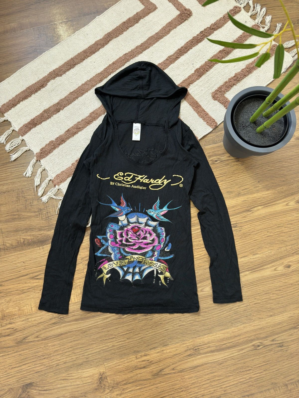 Ed Hardy VINTAGE ED HARDY 2000s MINI DRESS Size L / US 10 / IT 46 - 3 Thumbnail