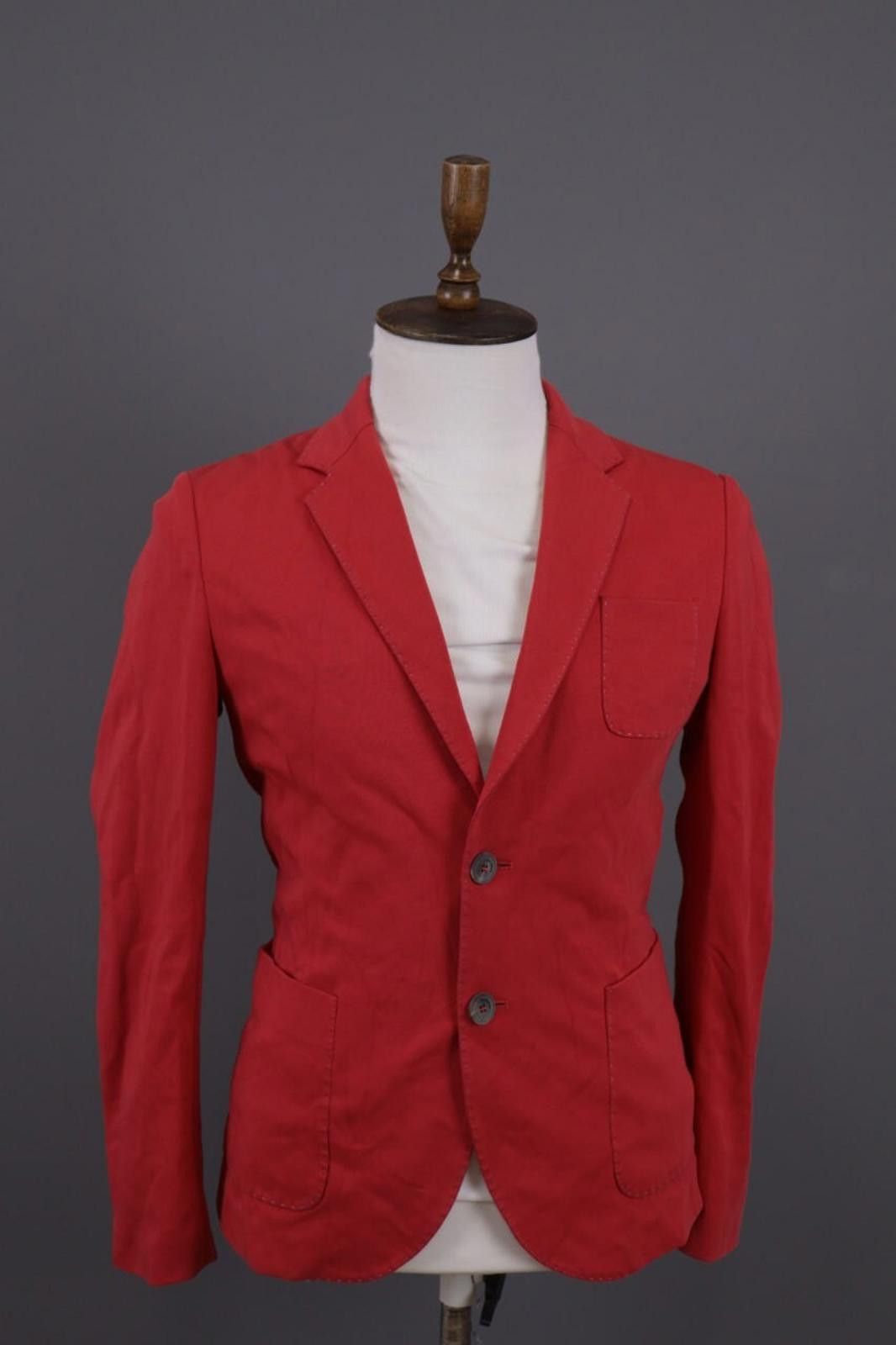 Iceberg Ice Iceberg Red Two Button Pockets Sport Coat Jacket Size 46 Size US M / EU 48-50 / 2 - 1 Thumbnail