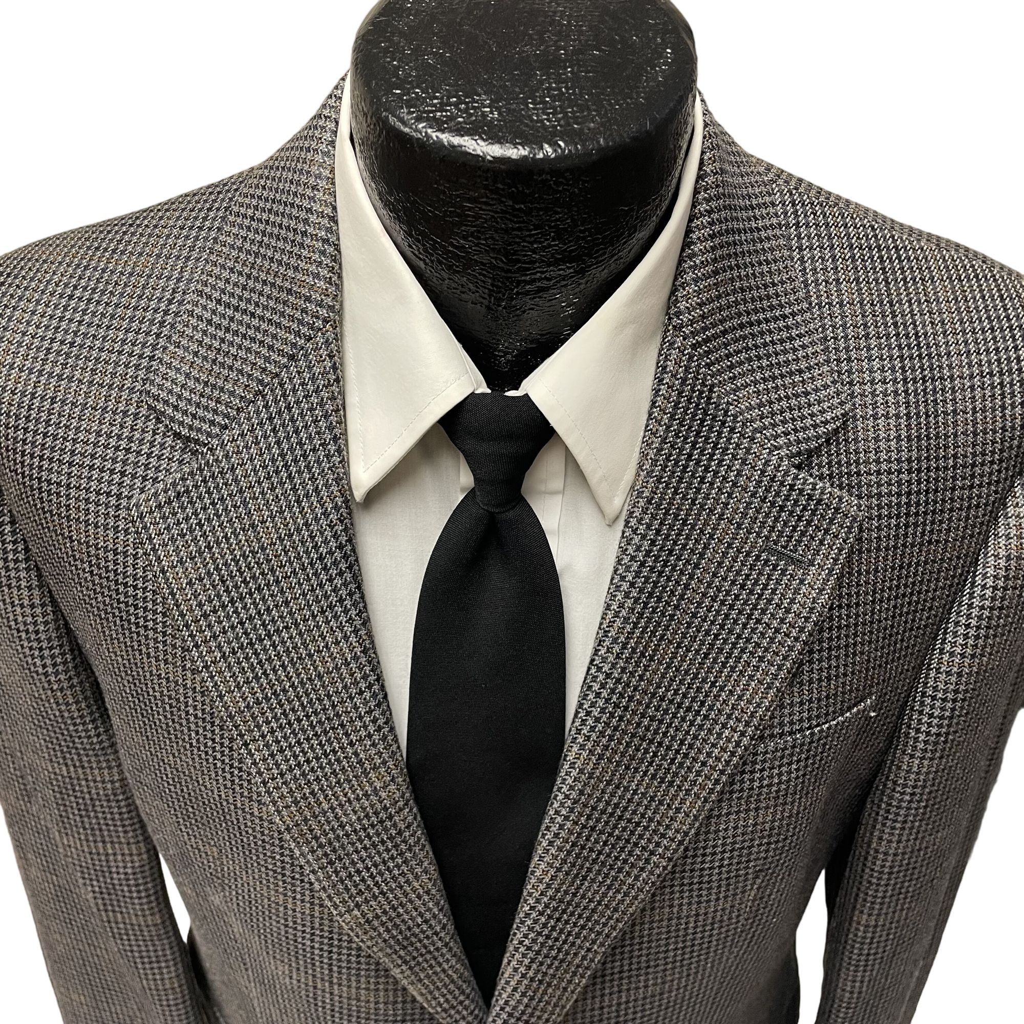 Chaps Ralph Lauren Chaps Ralph Lauren HOUNDSTOOTH Overcheck SILK Sport Coat Size 38R - 2 Thumbnail