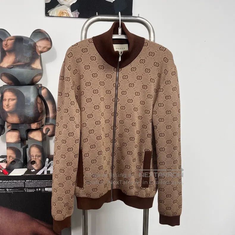 Gucci Gucci Full-print zipper cardigan jacket Size US S / EU 44-46 / 1 - 1 Thumbnail