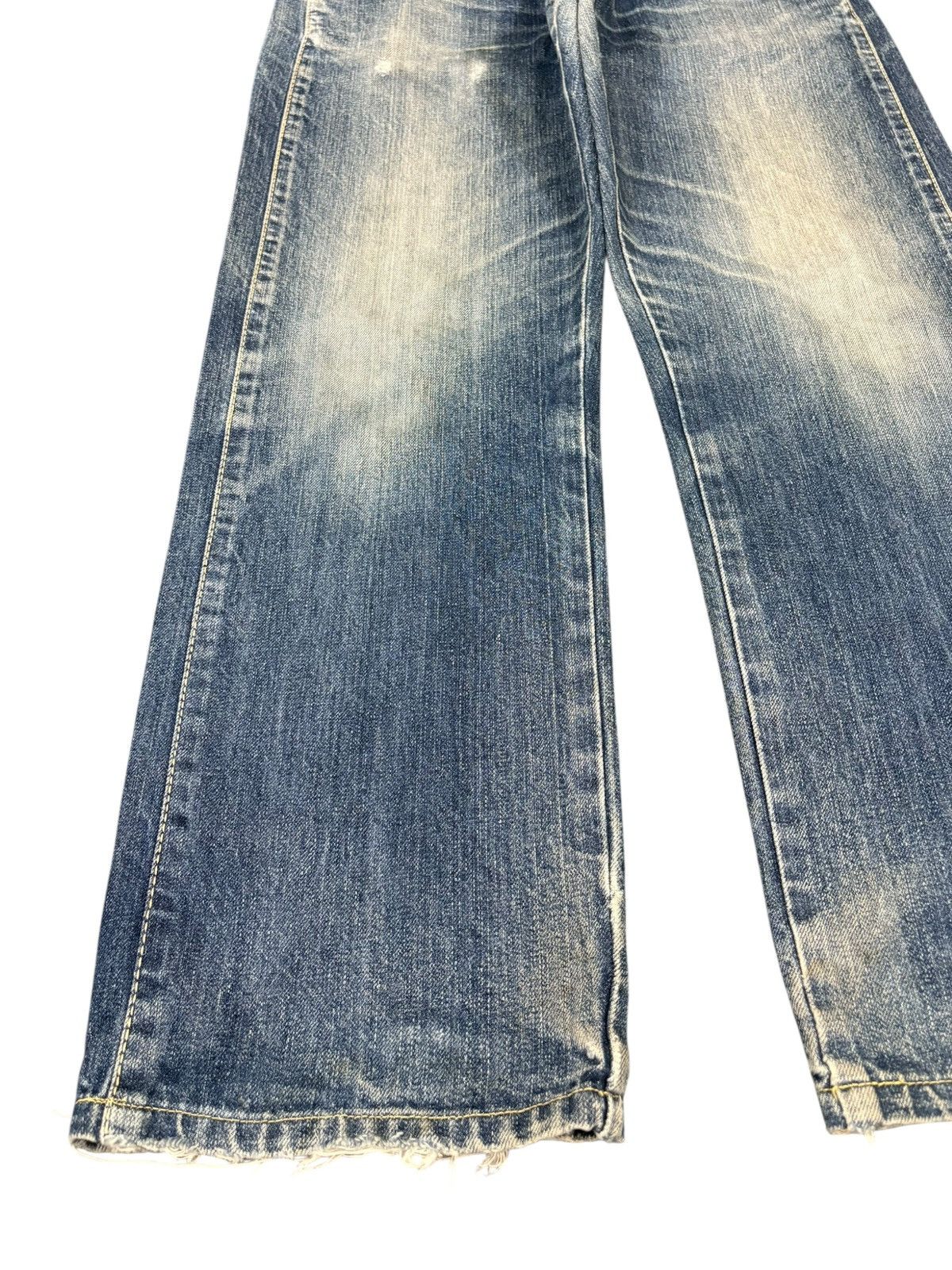 Lee Vintage Japanese Lee Union Made Mud Wash Distress Loose Jean Size US 29 - 5 Thumbnail