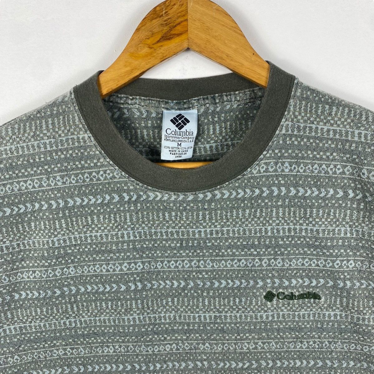 Columbia Vintage 90's COLUMBIA Tom Tom Design Small Logo Tee Shirt Size US M / EU 48-50 / 2 - 2 Thumbnail