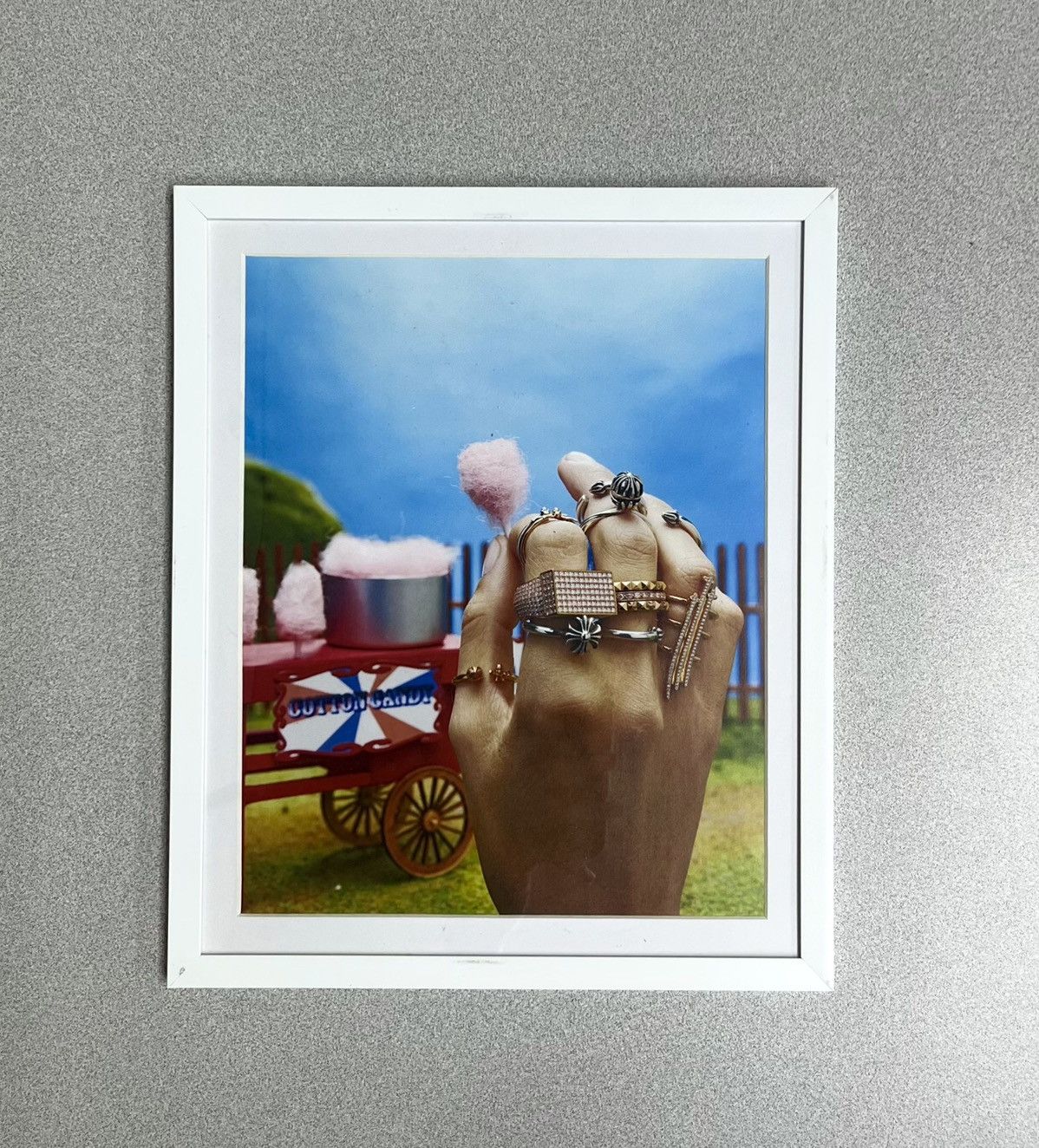 Chrome Hearts × Vintage Chrome Hearts cotton candy carnival Poster framed 9x11 Size ONE SIZE - 1 Thumbnail